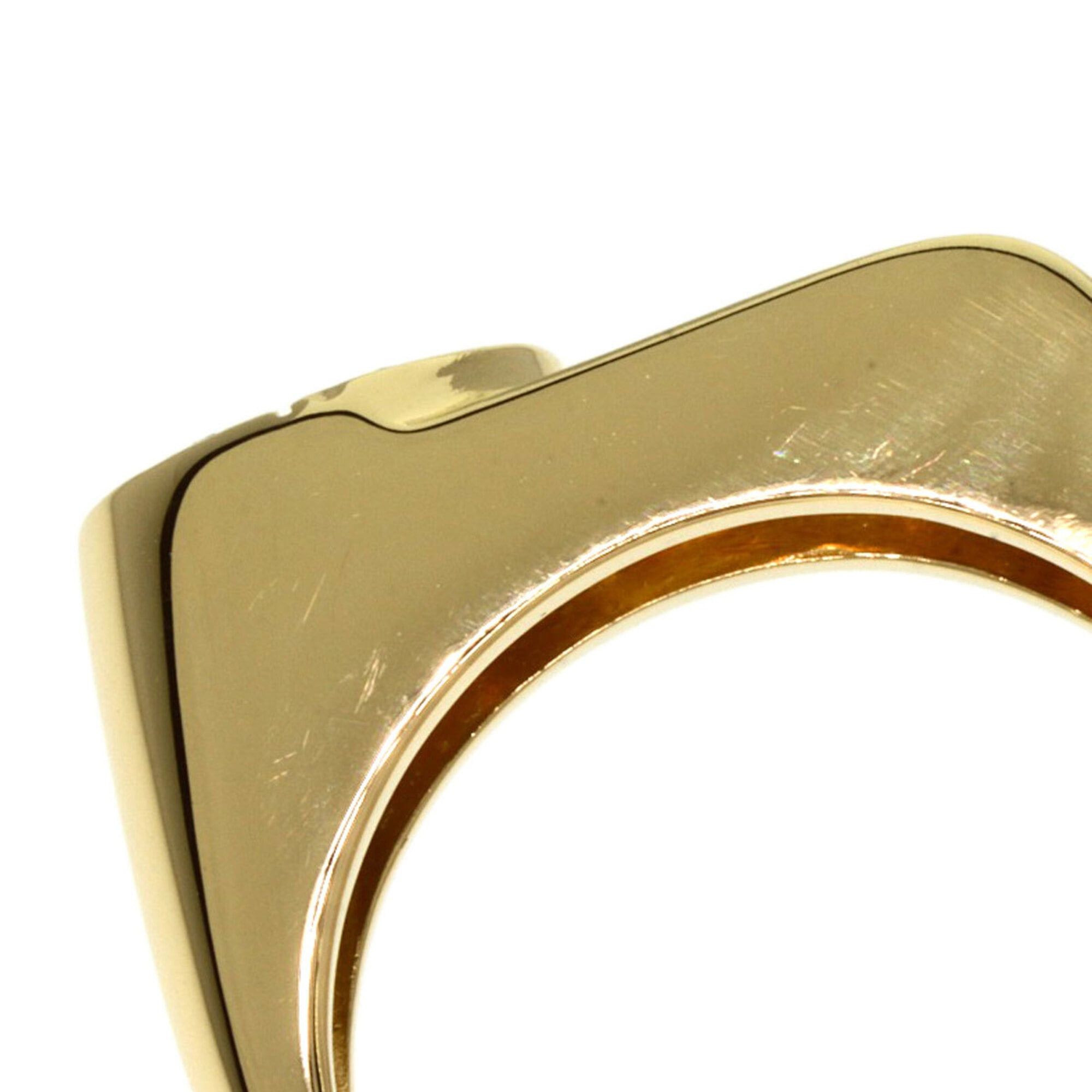 Dior Christian Dior Dior CD Logo Diamond Ring, 18K Yellow Gold, Women's Size ONE SIZE - 8 Thumbnail