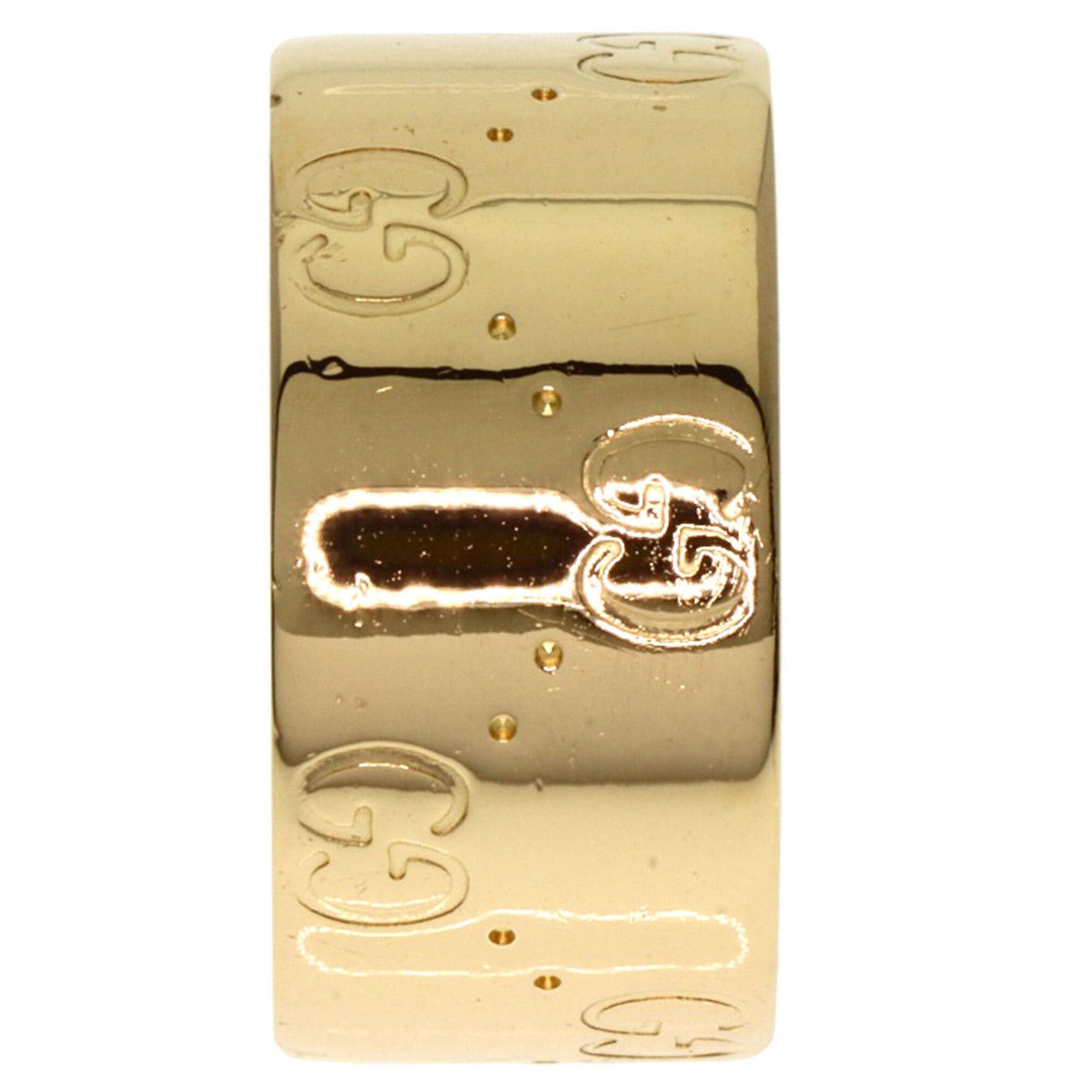 Gucci Gucci GG Icon Wide #11 Ring, 18K Yellow Gold, Women's GUCCI Size ONE SIZE - 3 Thumbnail