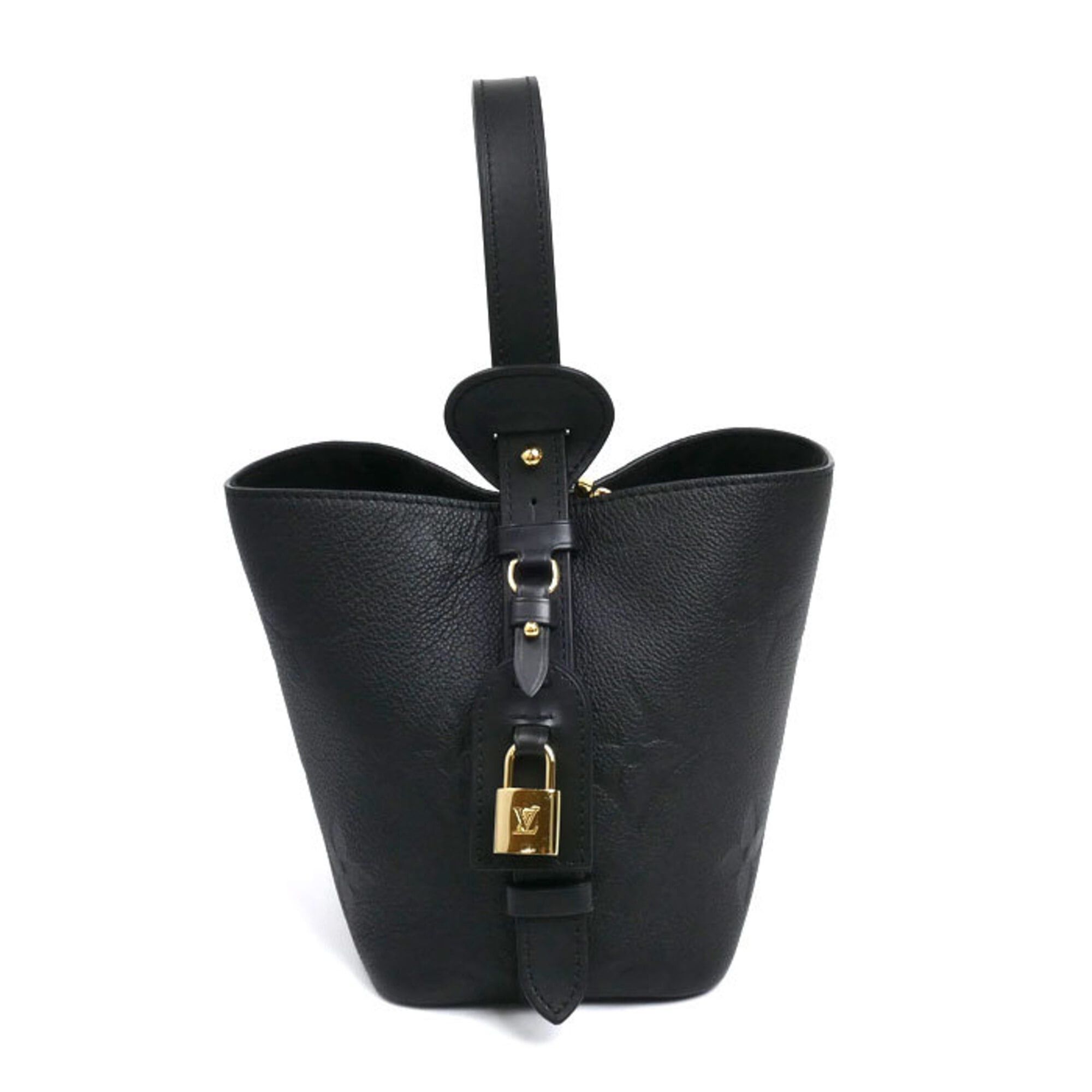 Louis Vuitton LOUIS VUITTON All-in BB Handbag, Monogram Empreinte, Black, M13480 IC, Women's Size ONE SIZE - 3 Thumbnail