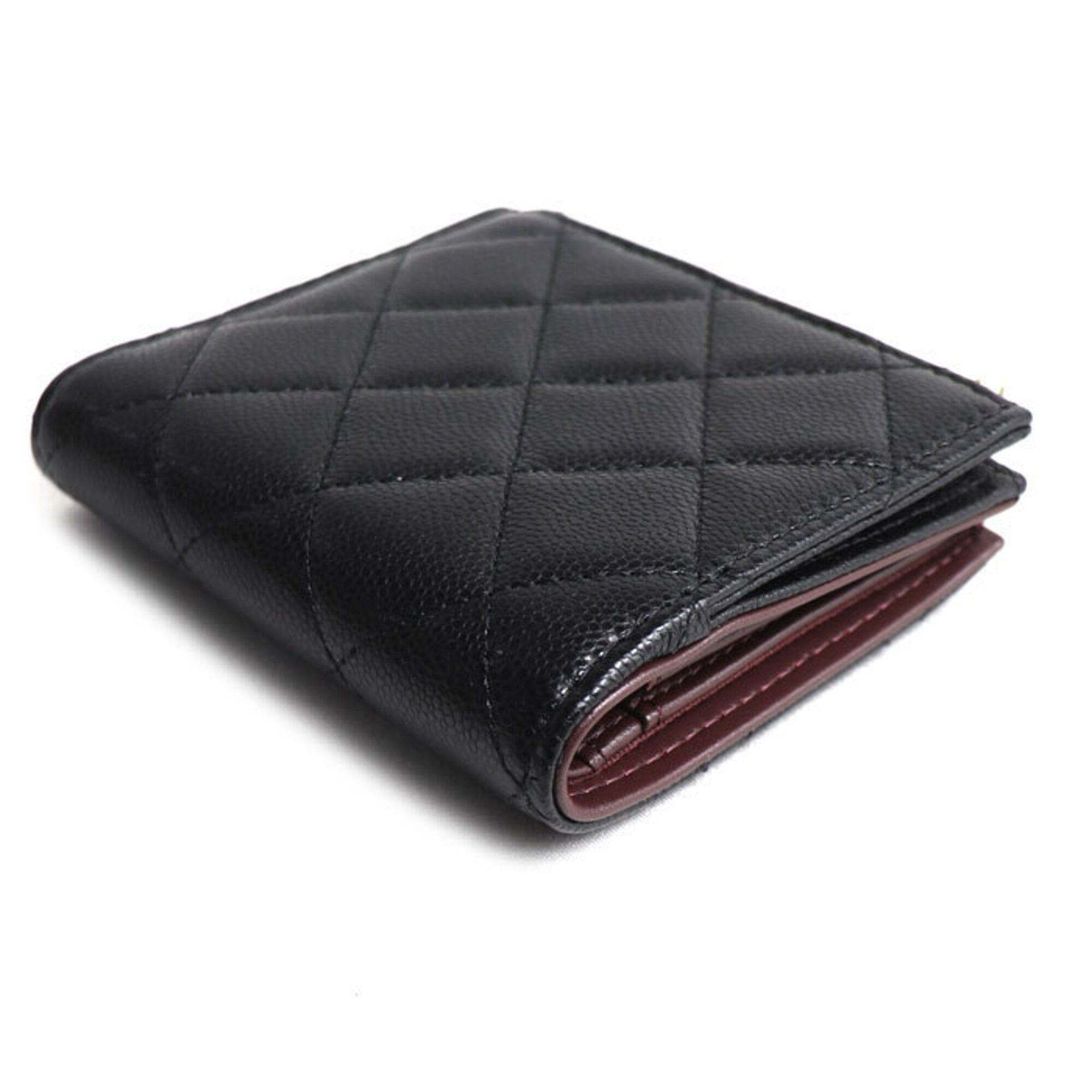 Chanel CHANEL Matelassé Small Wallet, Bi-fold Black, AP3388, Women's Size ONE SIZE - 2 Thumbnail