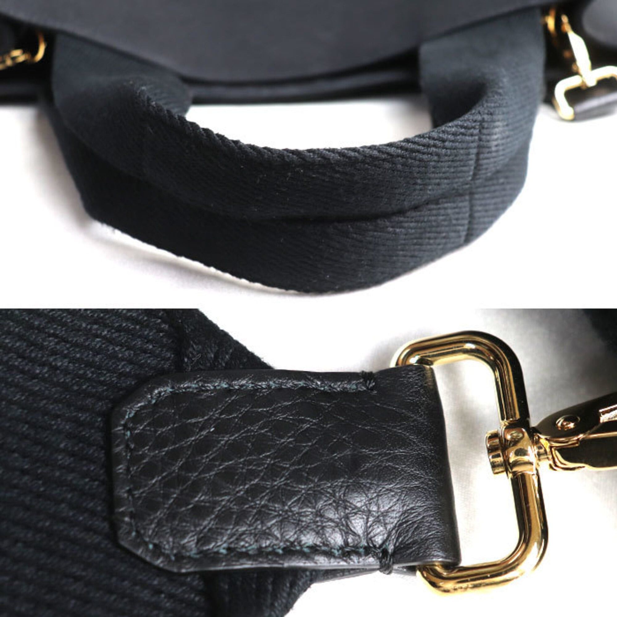 Versace VERSACE x FENDI 2-Way Shoulder Bag, Black & Gold, 7VA558 AJIA F0FQV, Men's Women's Size ONE SIZE - 5 Thumbnail
