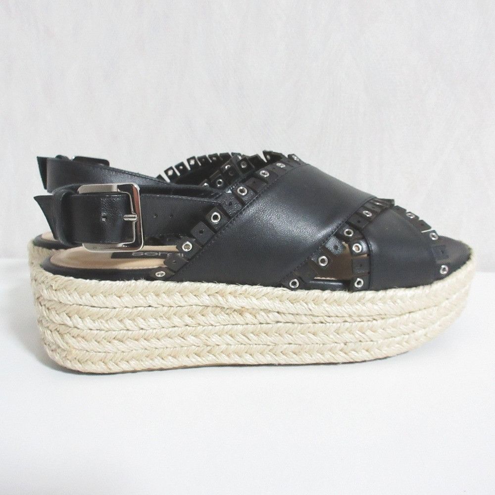 Other Other Sergio Rossi Leather Espadrille Sandals Plant-based Shoes DUTY FREE for USA Size ONE SIZE - 3 Thumbnail