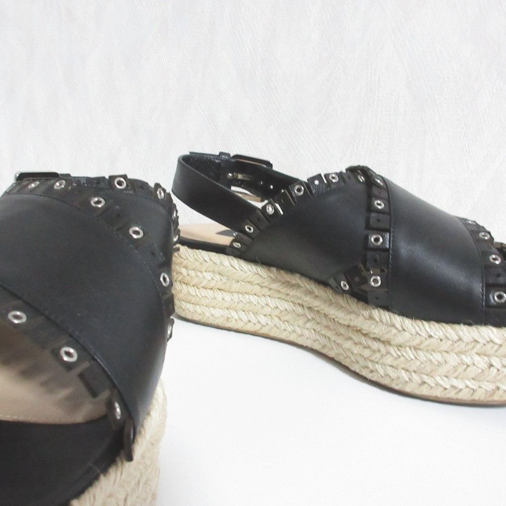 Other Other Sergio Rossi Leather Espadrille Sandals Plant-based Shoes DUTY FREE for USA Size ONE SIZE - 5 Thumbnail