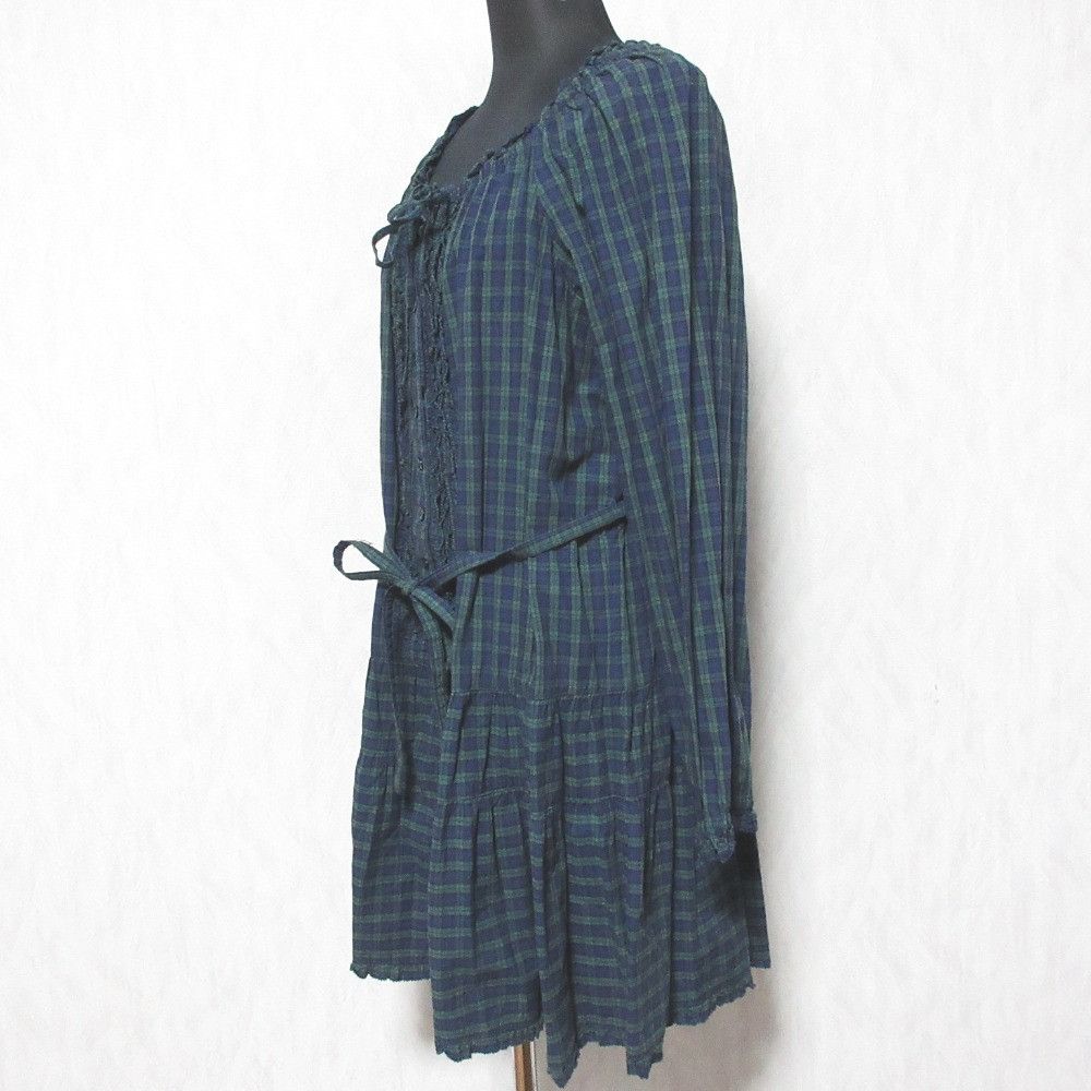 Other Other PINK HOUSE Check Cotton Dress Textile Dresses DUTY FREE for USA Size ONE SIZE - 3 Thumbnail