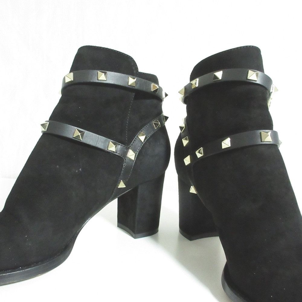 Valentino Valentino Valentino Garavani Rockstud Suede Short Boots Leather Shoes DUTY FREE for USA Size ONE SIZE - 5 Thumbnail