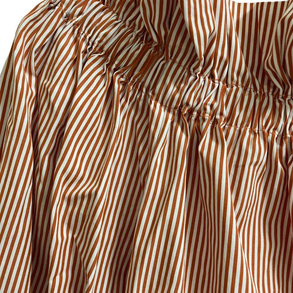 Other Other prune gold schmidt striped gathered pullover blouse Textile Tops DUTY FREE for USA Size ONE SIZE - 2 Thumbnail