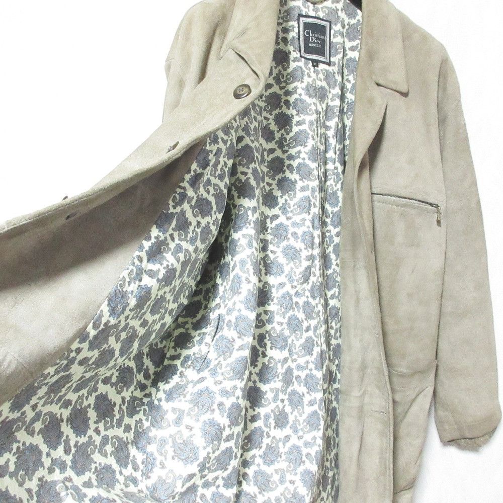 Dior Dior Christian Dior Monsieur Lamb Suede Half Coat Leather Outerwear DUTY FREE for USA Size ONE SIZE - 4 Thumbnail