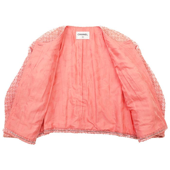 Chanel Chanel Chanel Fantasy Tweed Jacket Textile Outerwear P63187 DUTY FREE for USA Size ONE SIZE - 7 Thumbnail
