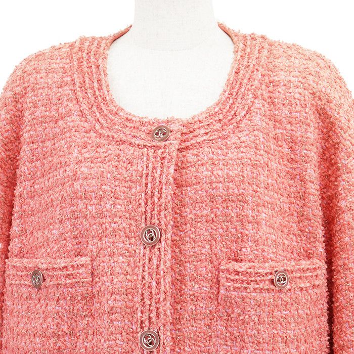 Chanel Chanel Chanel Fantasy Tweed Jacket Textile Outerwear P63187 DUTY FREE for USA Size ONE SIZE - 2 Thumbnail