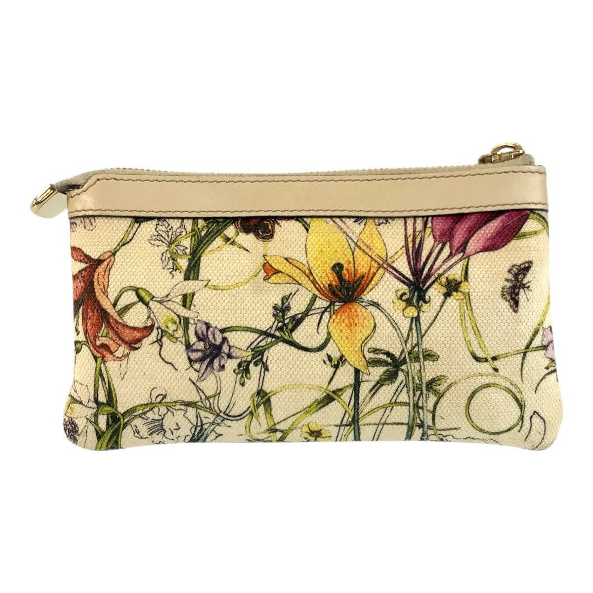 Gucci Gucci Gucci Flora Canvas Pouch Textile Other 282070 DUTY FREE for USA Size ONE SIZE - 2 Thumbnail