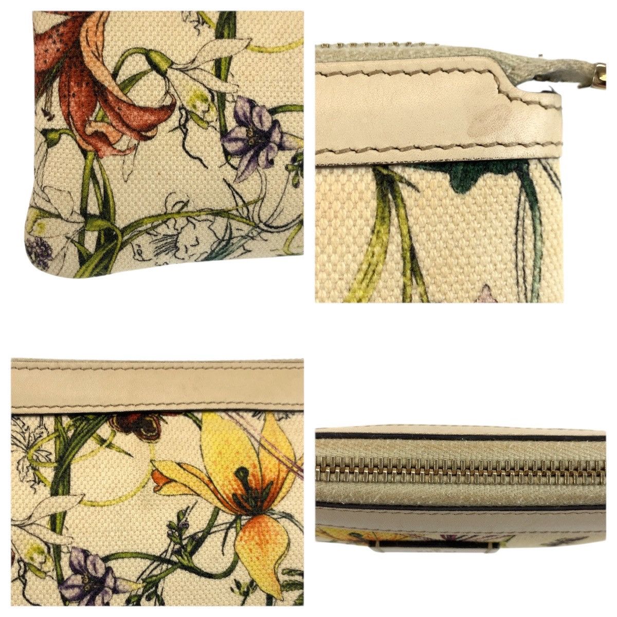 Gucci Gucci Gucci Flora Canvas Pouch Textile Other 282070 DUTY FREE for USA Size ONE SIZE - 6 Thumbnail