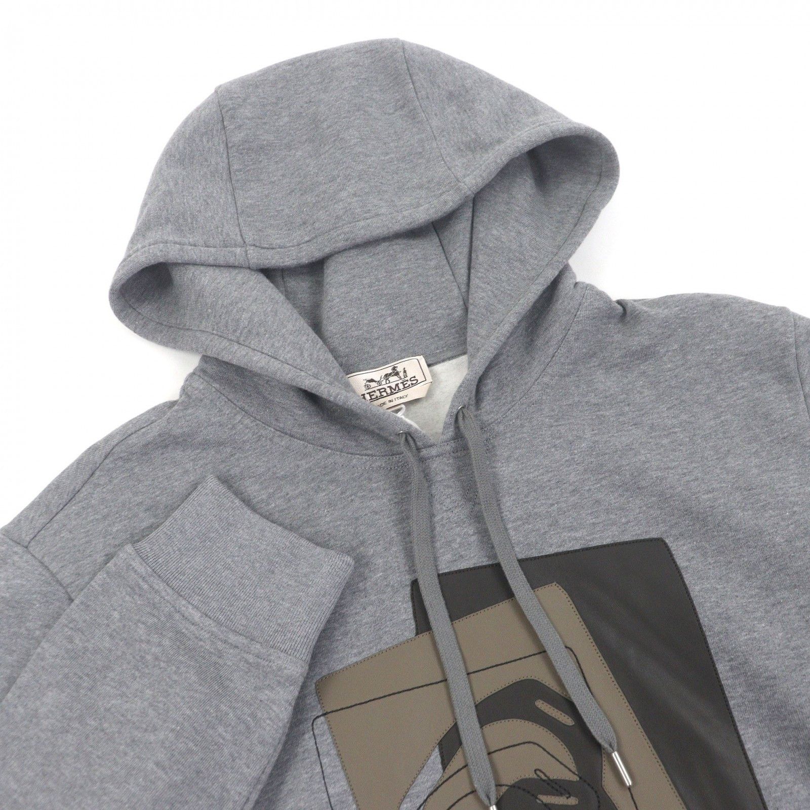 Hermes Hermes Hermes Armored Dekare Cotton Lambskin Hoodie Textile Sweatshirts & Hoodies DUTY FREE for USA Size ONE SIZE - 2 Thumbnail