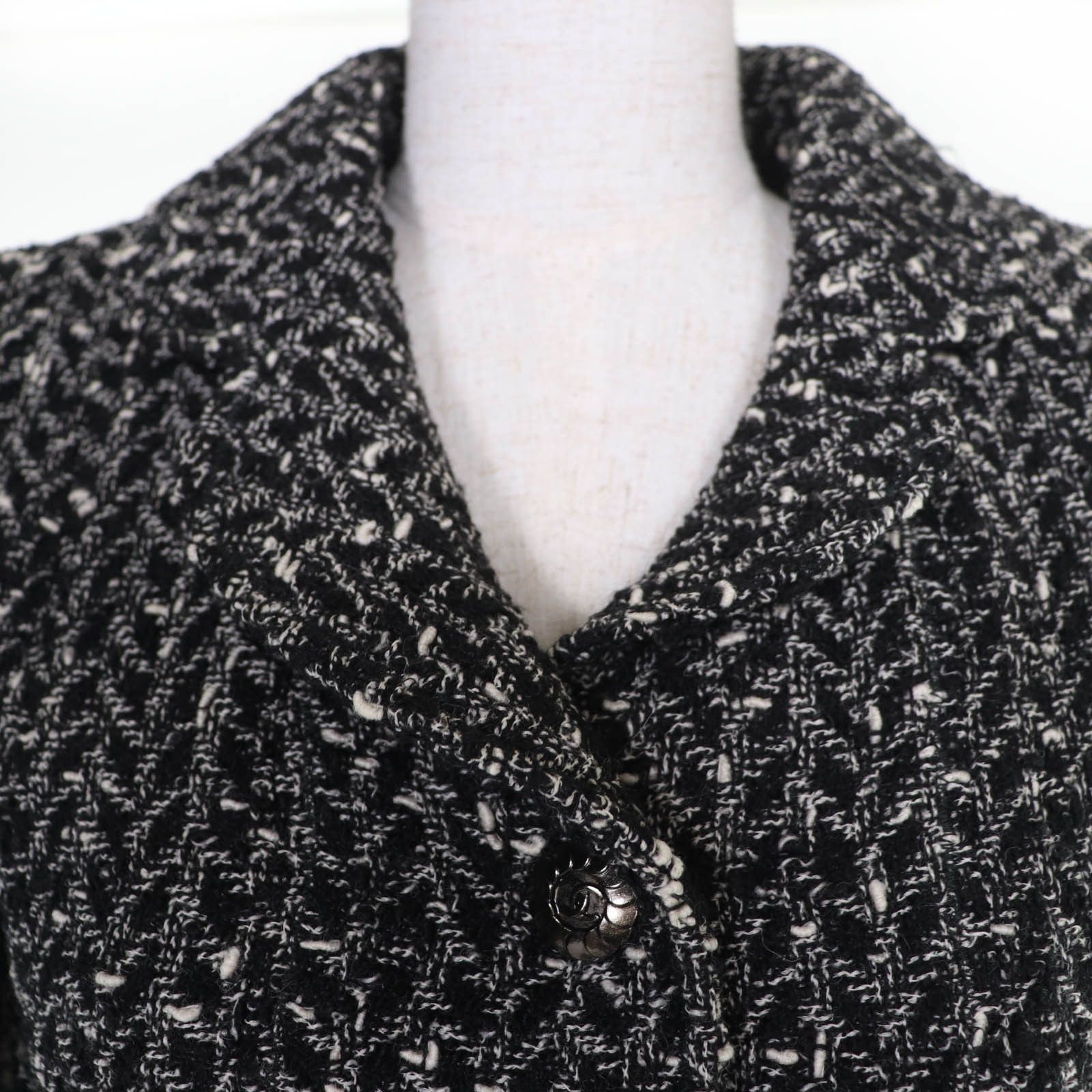 Chanel Chanel Chanel Tweed Jacket Skirt Set Textile Suits P09701 DUTY FREE for USA Size ONE SIZE - 4 Thumbnail