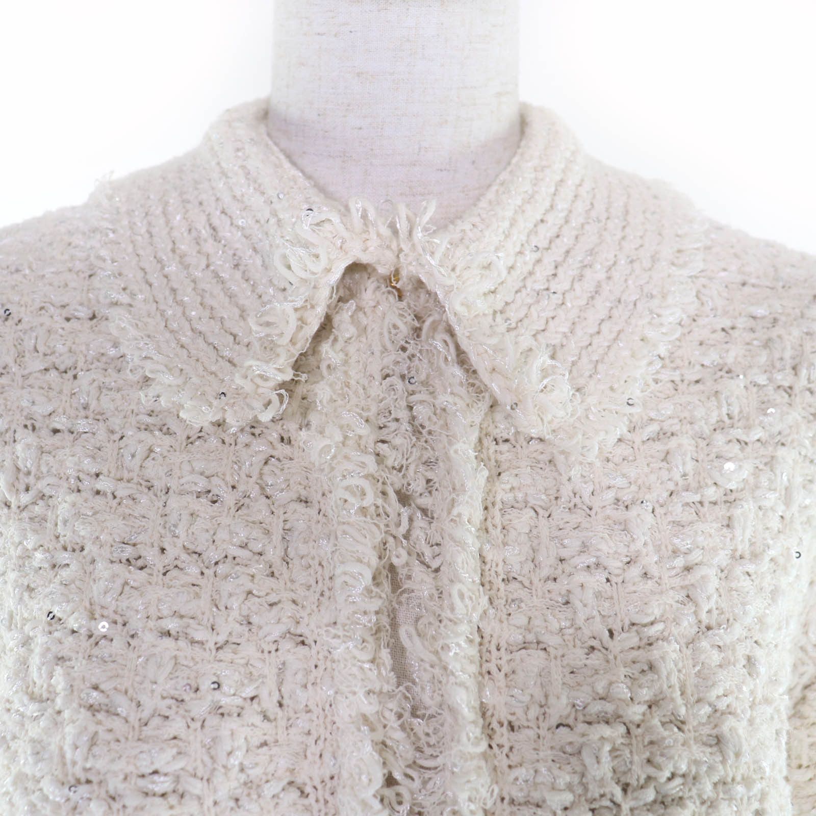 Other Other Drawer Sequin Knit Cotton Jacket Textile Outerwear DUTY FREE for USA Size ONE SIZE - 4 Thumbnail