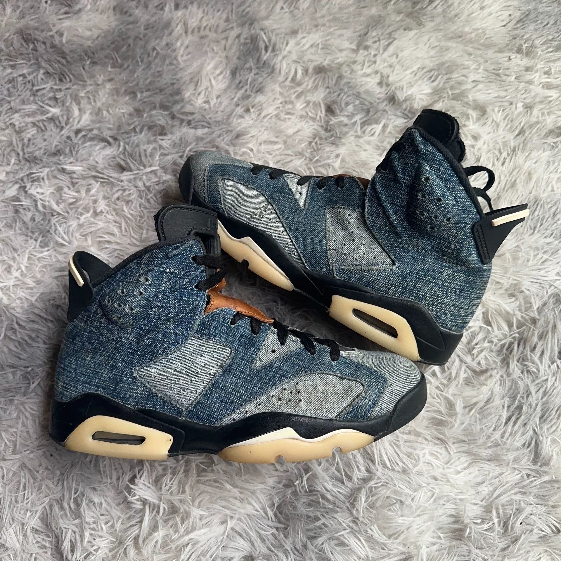 Nike Nike Leather Denim Lowtop Sneakers 42 Men Size US 9 / EU 42 - 5 Thumbnail