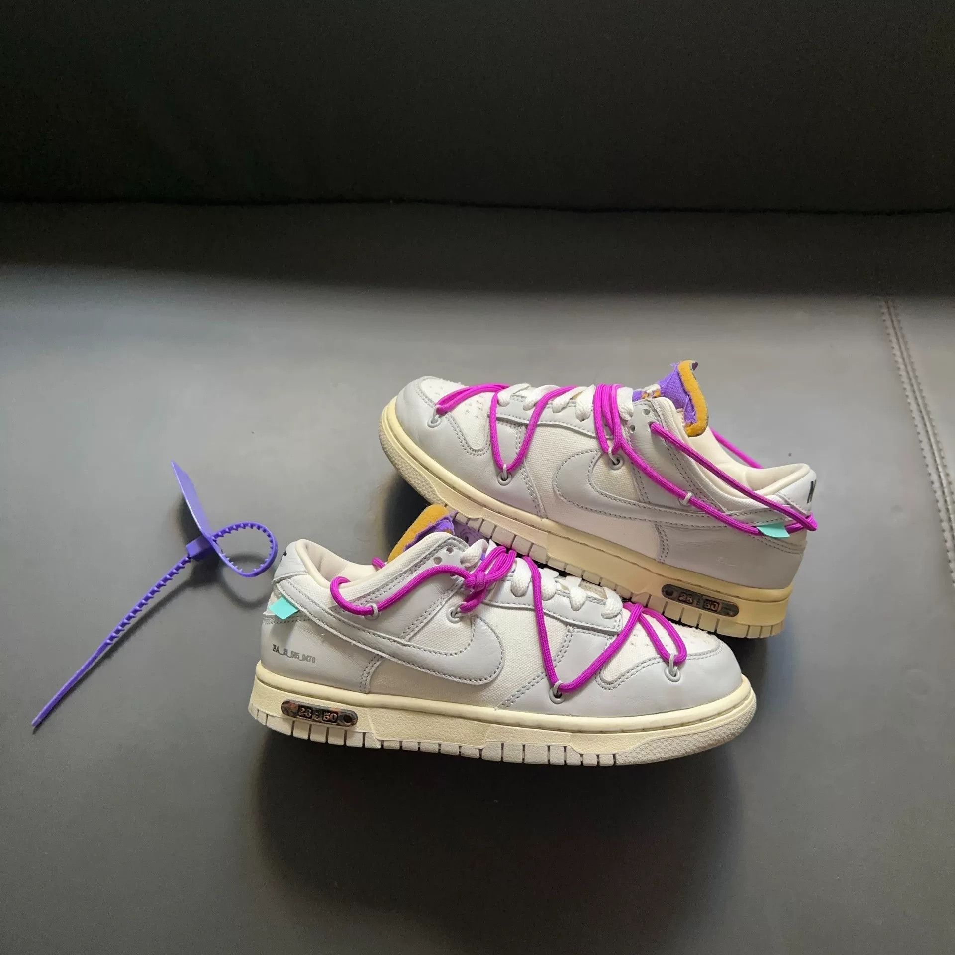 Off-White Off-White Purple Lowtop Sneakers 37 Men Size US 5 / EU 37 - 5 Thumbnail