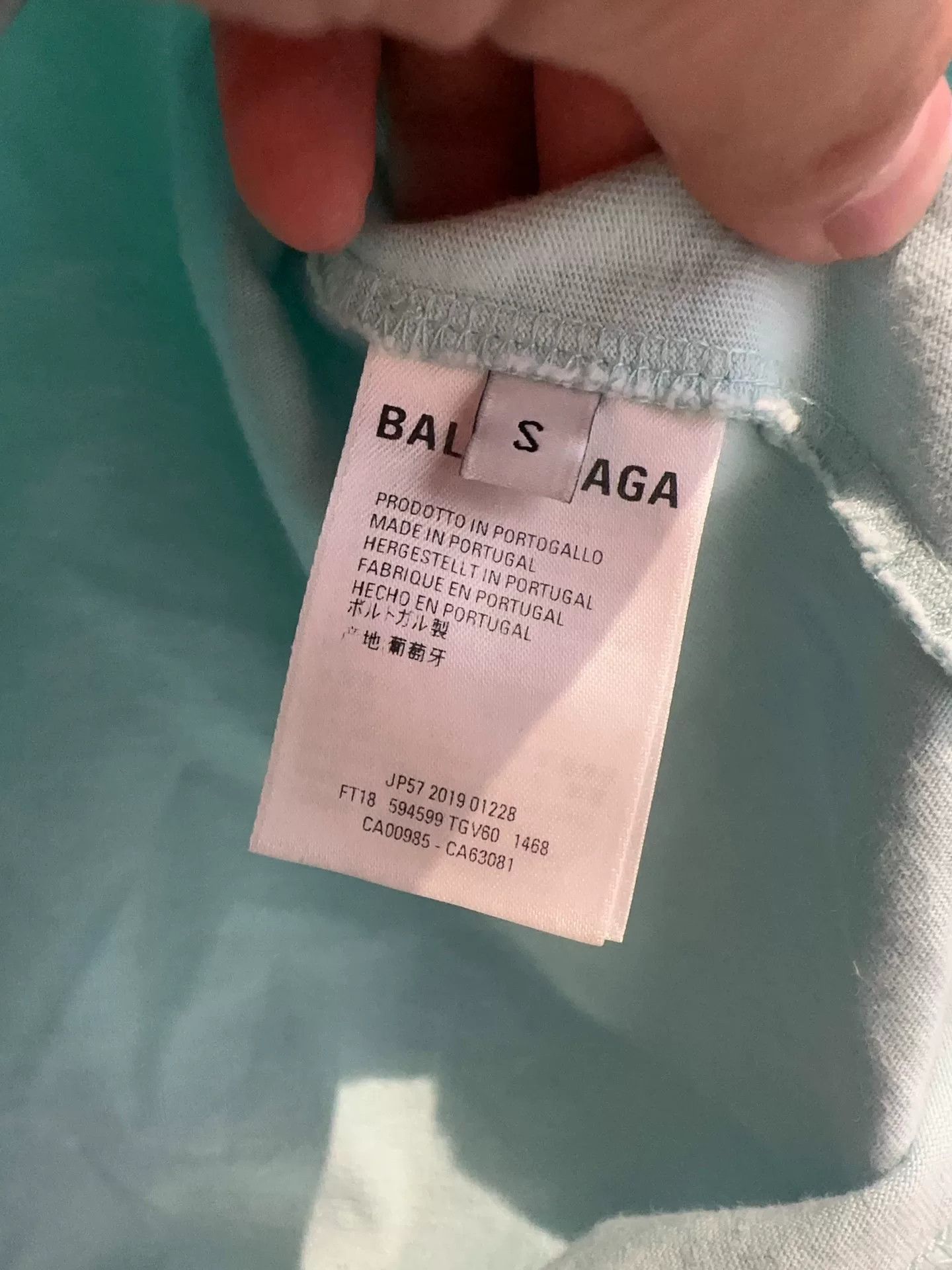 Balenciaga Balenciaga Blue T-Shirt S Men Size US S / EU 44-46 / 1 - 7 Thumbnail