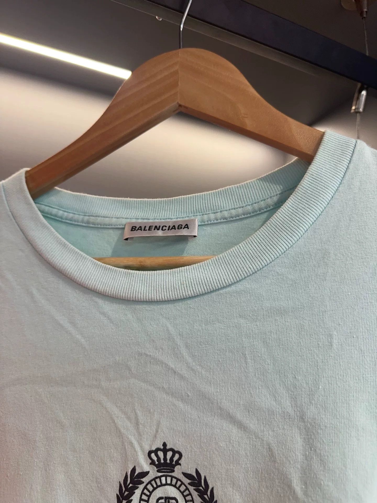 Balenciaga Balenciaga Blue T-Shirt S Men Size US S / EU 44-46 / 1 - 3 Thumbnail