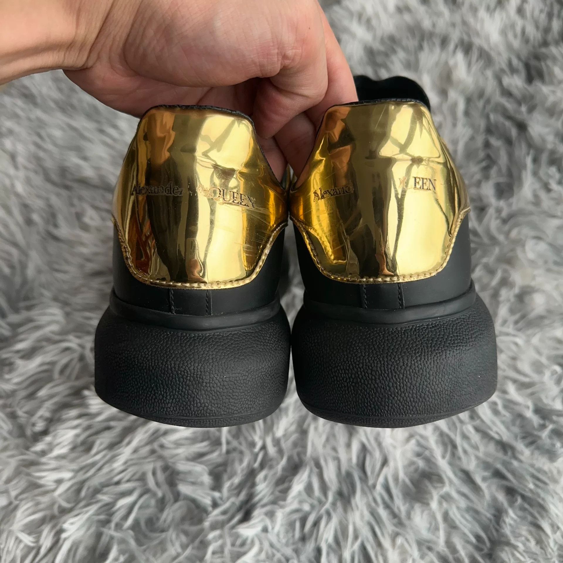 Alexander McQueen Alexander McQueen Black Lowtop Sneakers 42 Men Size US 9 / EU 42 - 3 Thumbnail