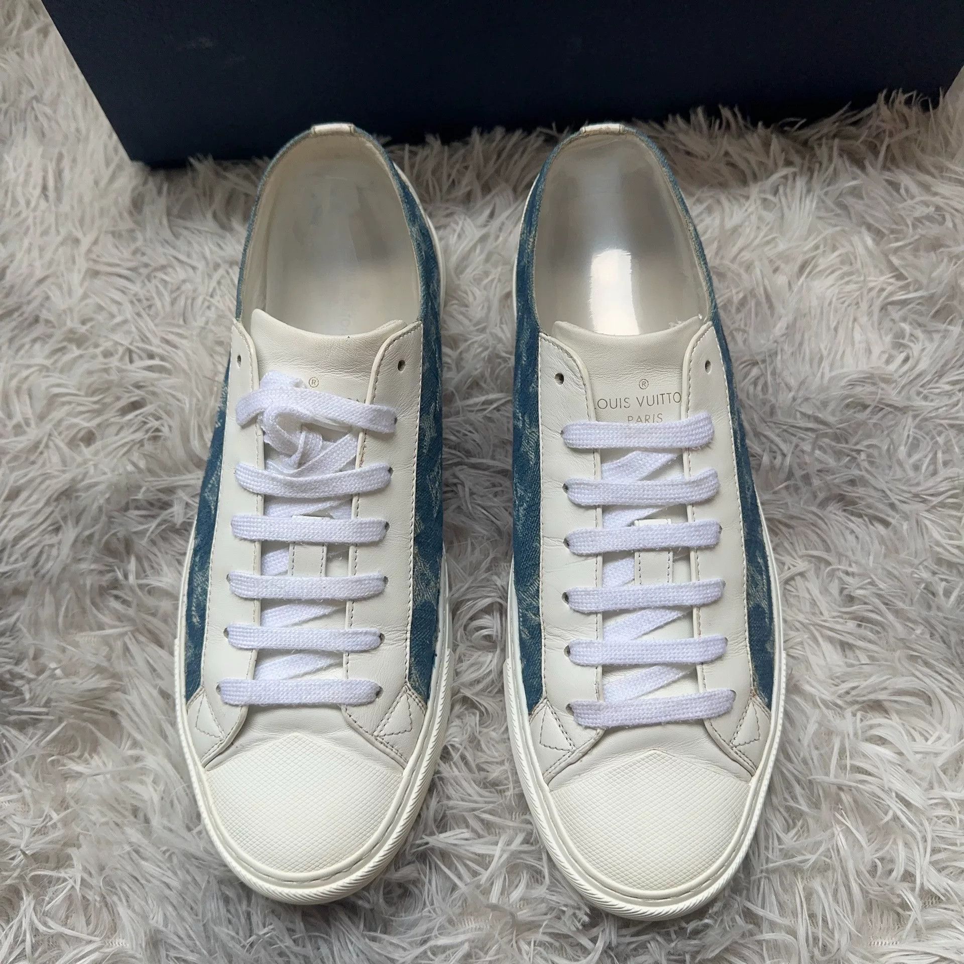Louis Vuitton Louis Vuitton Denim Lowtop Sneakers 7.5 Men Size US 7.5 / EU 40-41 - 2 Thumbnail