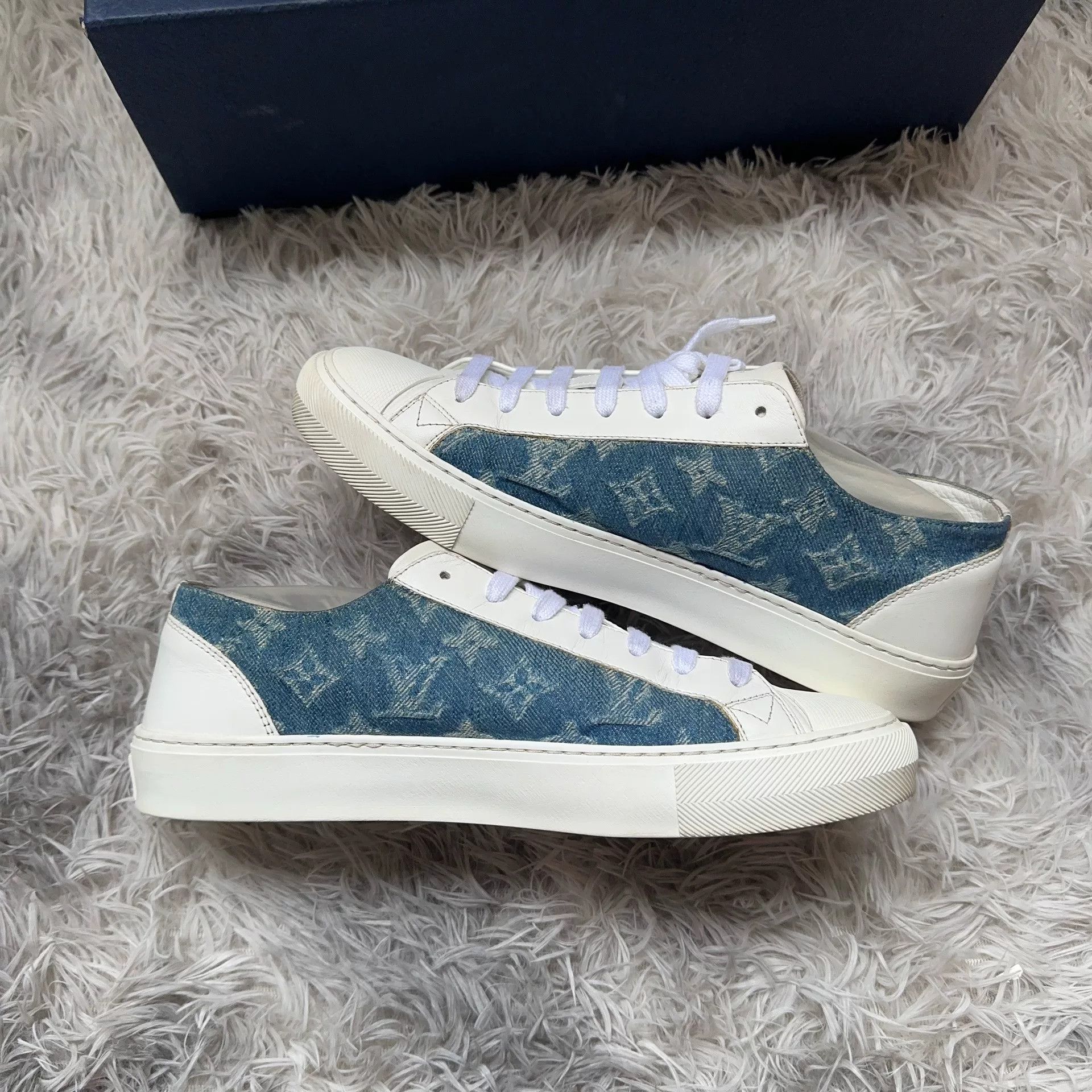 Louis Vuitton Louis Vuitton Denim Lowtop Sneakers 7.5 Men Size US 7.5 / EU 40-41 - 6 Thumbnail