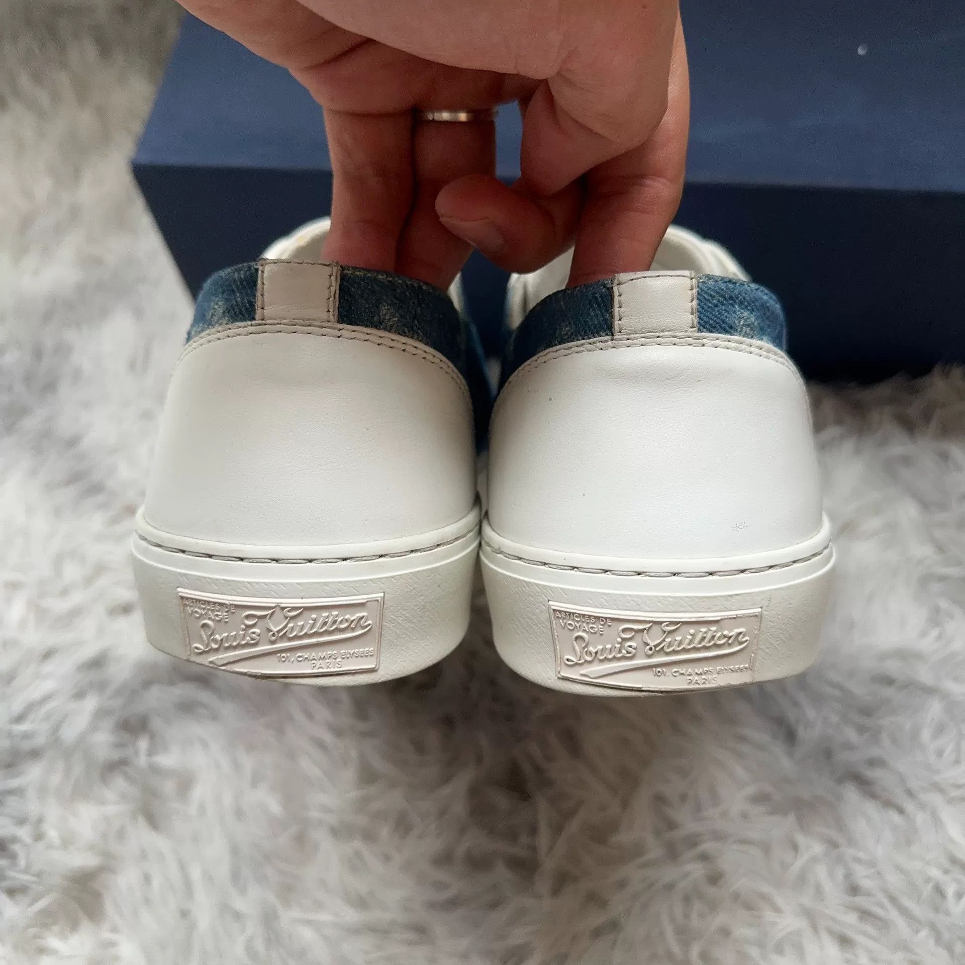 Louis Vuitton Louis Vuitton Denim Lowtop Sneakers 7.5 Men Size US 7.5 / EU 40-41 - 3 Thumbnail