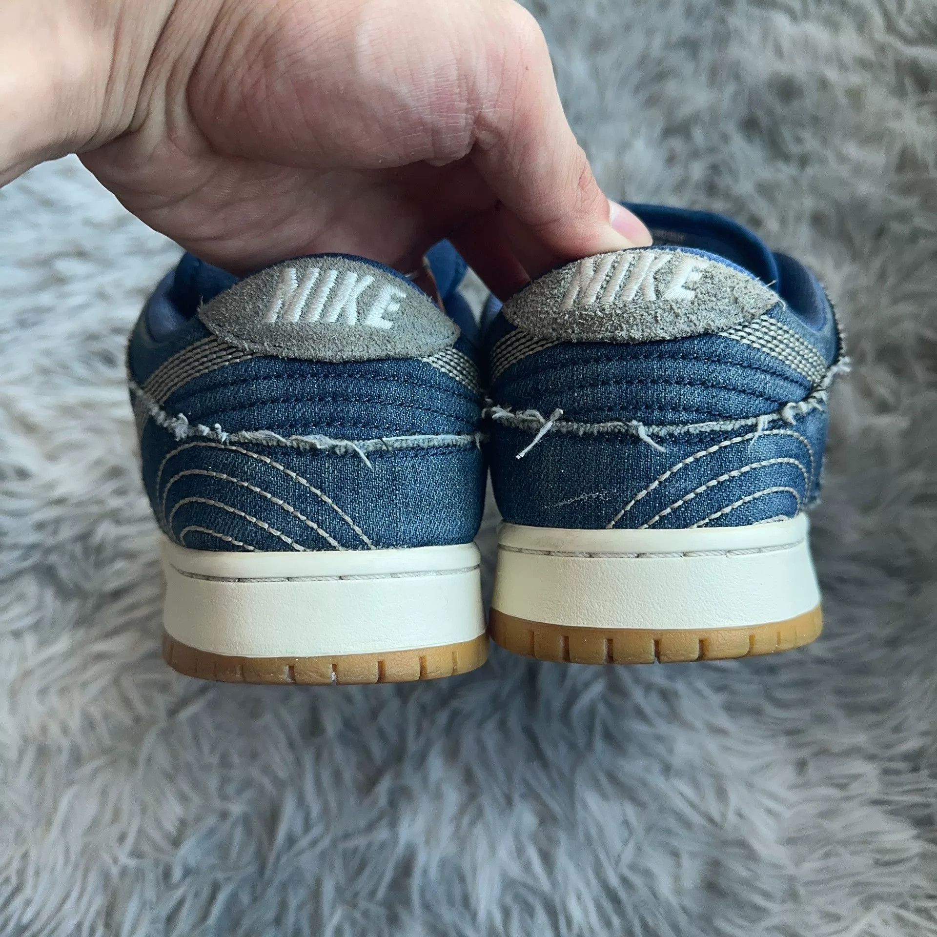 Nike Nike Embroidered Blue Lowtop Sneakers 44 Men Size US 10.5 / EU 43-44 - 3 Thumbnail