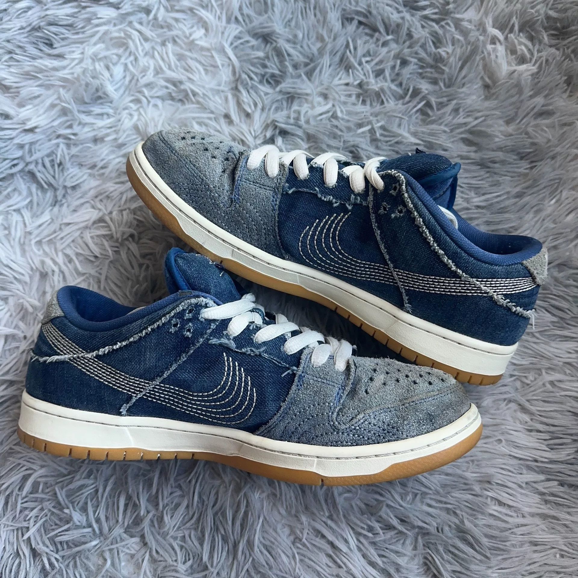 Nike Nike Embroidered Blue Lowtop Sneakers 44 Men Size US 10.5 / EU 43-44 - 5 Thumbnail