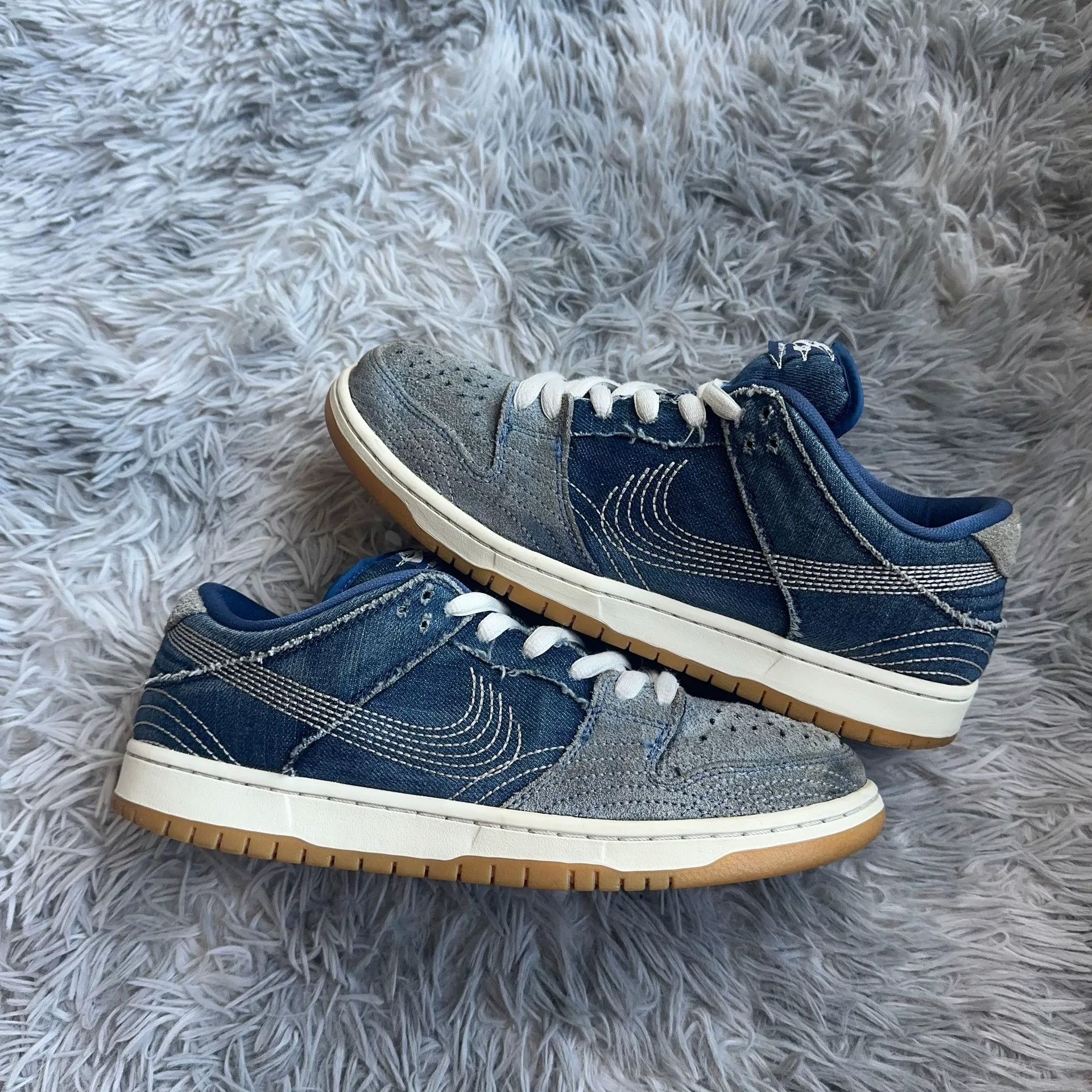 Nike Nike Embroidered Blue Lowtop Sneakers 44 Men Size US 10.5 / EU 43-44 - 4 Thumbnail