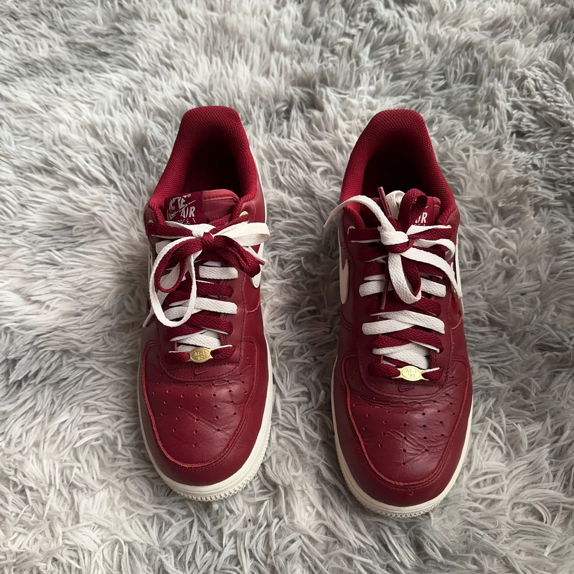 Nike Nike AF1 Red Lowtop Sneakers 40 Men Size US 7.5 / EU 40-41 - 2 Thumbnail