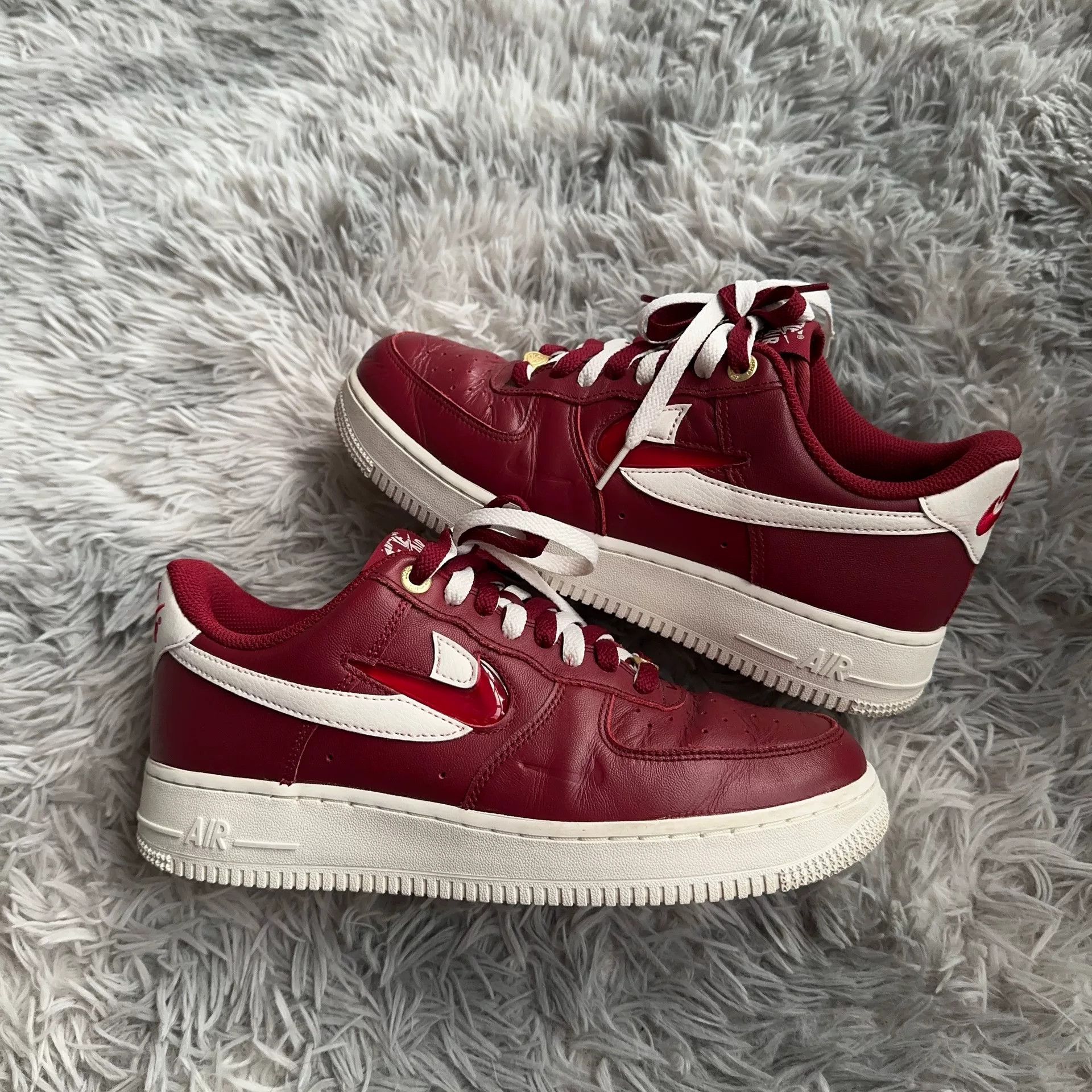 Nike Nike AF1 Red Lowtop Sneakers 40 Men Size US 7.5 / EU 40-41 - 4 Thumbnail