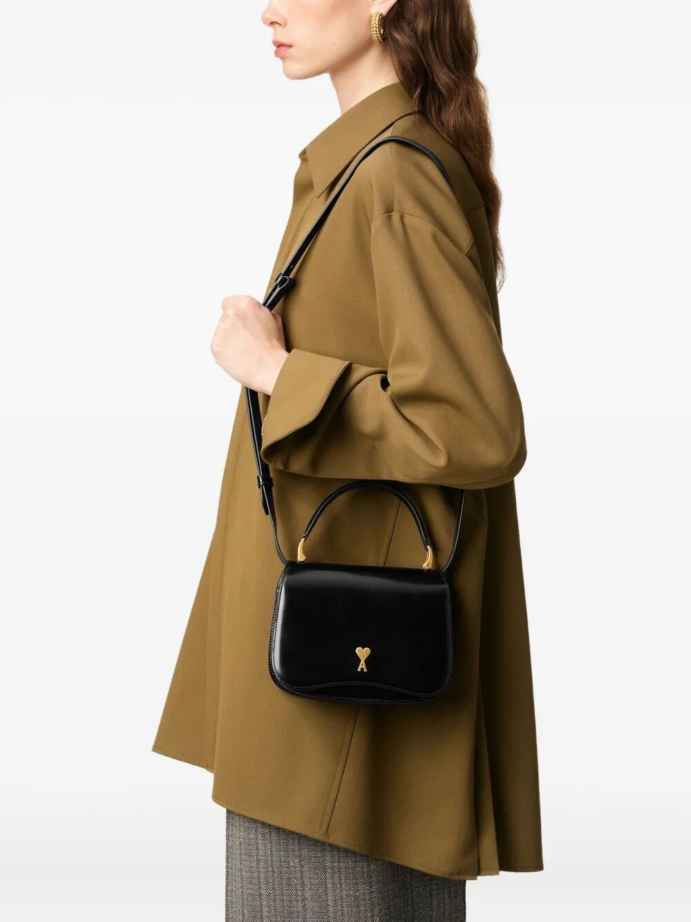 AMI TOP HANDLE "PARIS PARIS" BAG Size ONE SIZE - 2 Thumbnail