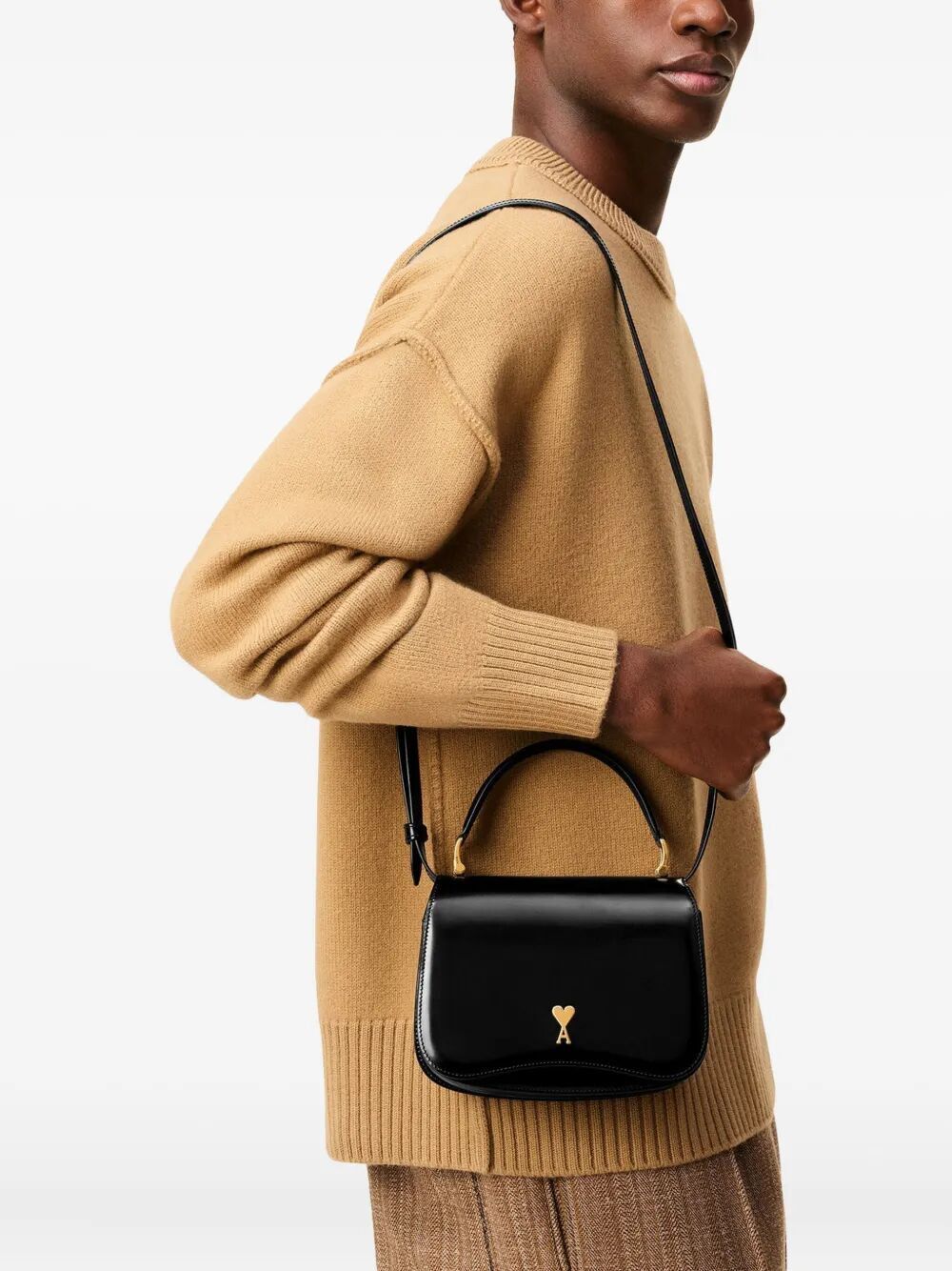 AMI TOP HANDLE "PARIS PARIS" BAG Size ONE SIZE - 6 Thumbnail