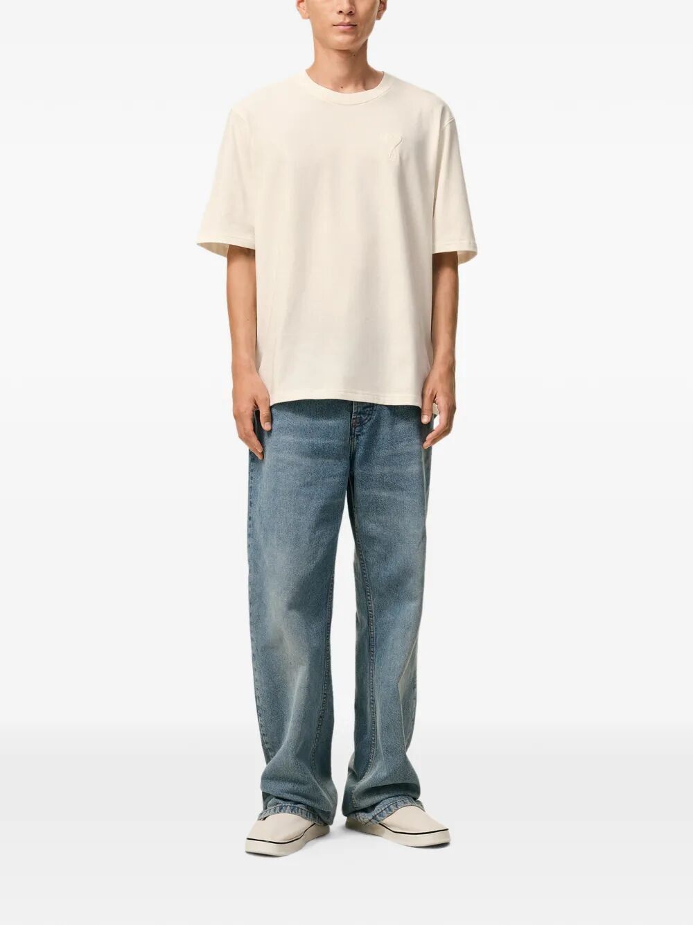 AMI BIG "AMI DE COEUR" EMBOSSED TSHIRT Size S / US 4 / IT 40 - 3 Thumbnail