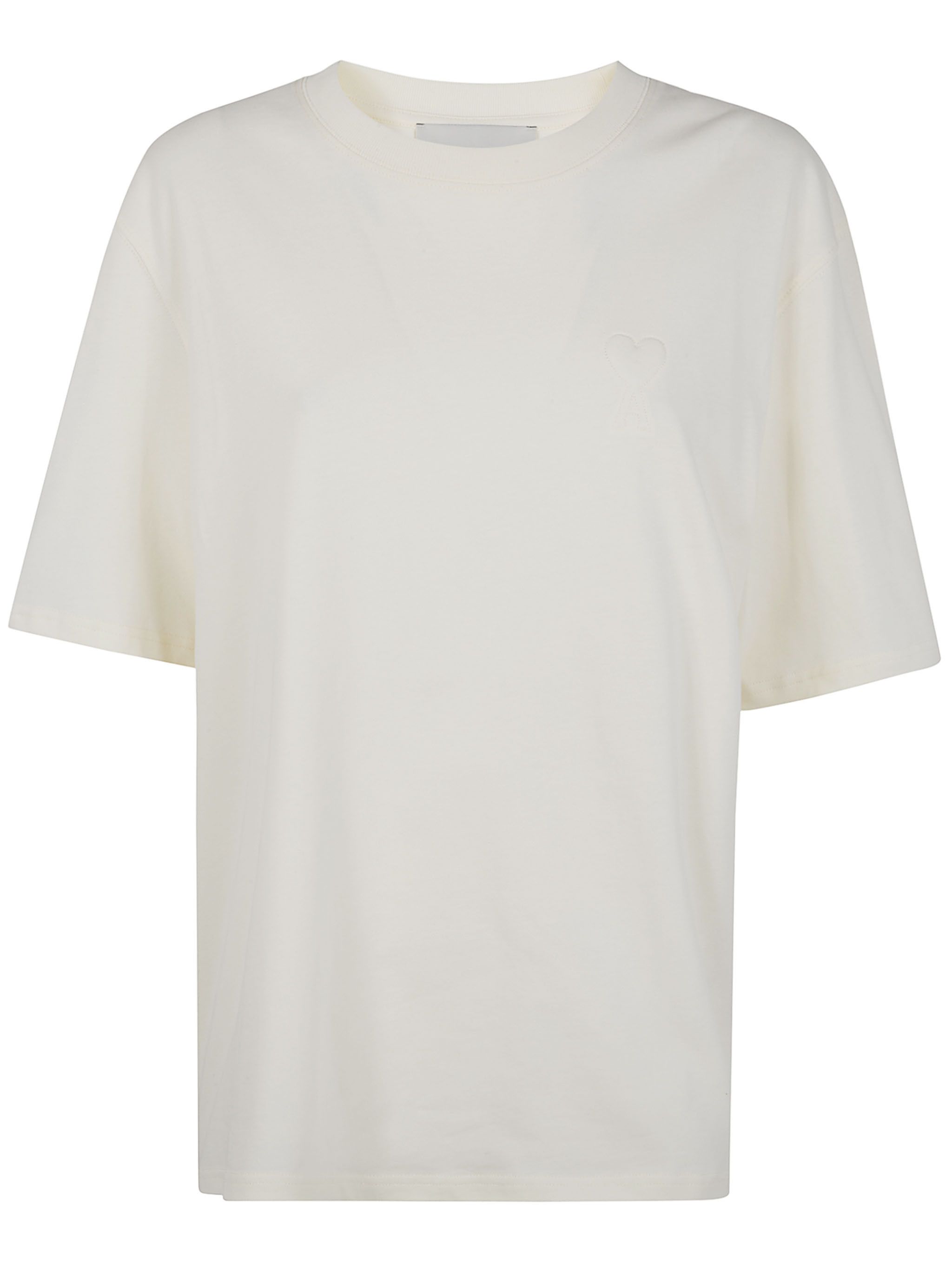 AMI BIG "AMI DE COEUR" EMBOSSED TSHIRT Size S / US 4 / IT 40 - 6 Thumbnail