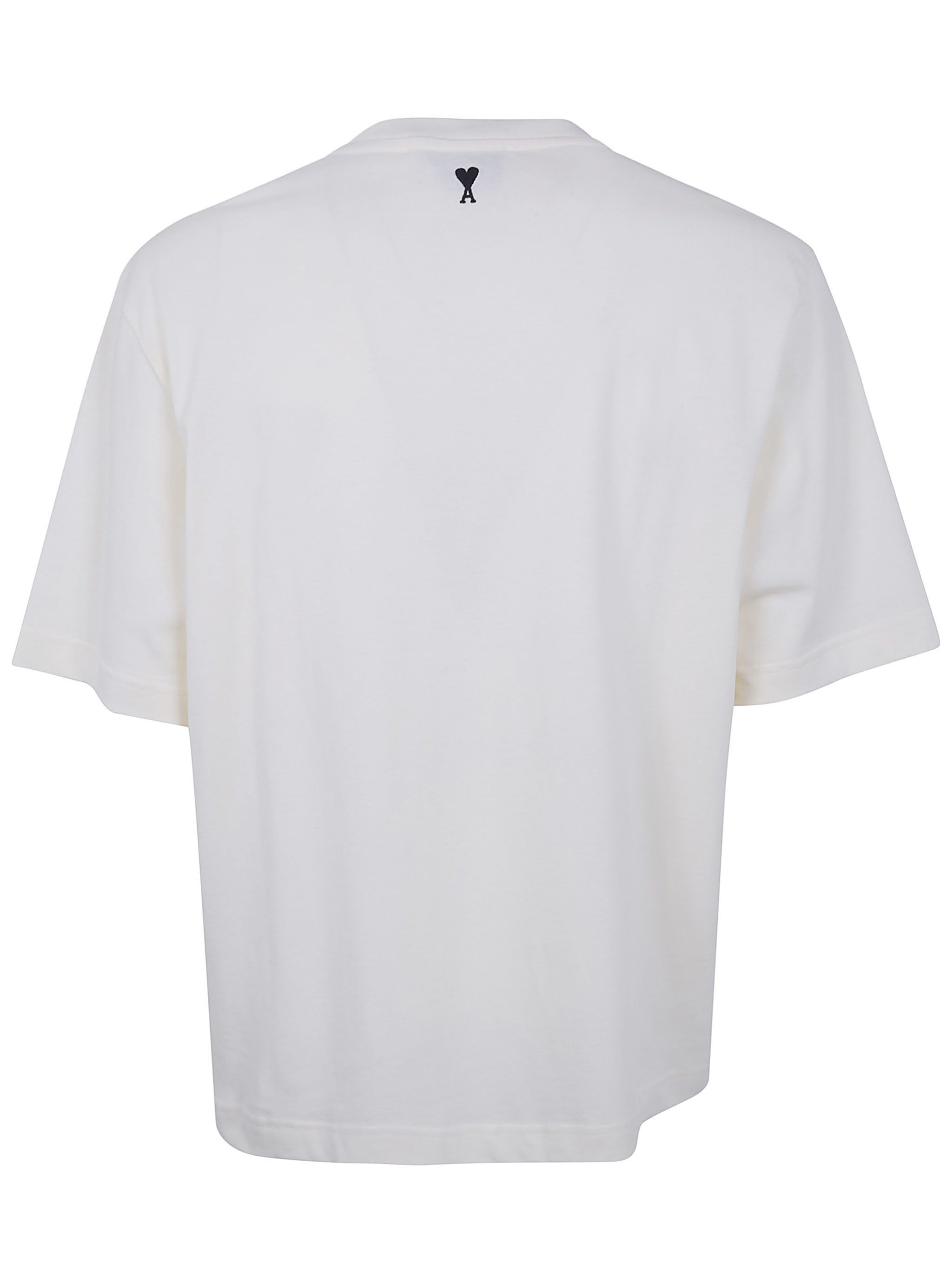 AMI BOXY FIT SHORT SLEEVES TEEHISRT WITH SIGNATURE PRINT AT FRONT Size US XL / EU 56 / 4 - 7 Thumbnail