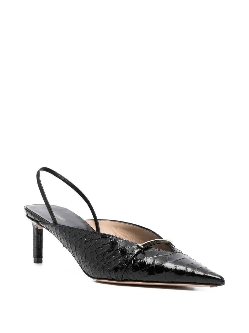 Tom Ford SEMI SHINY PRINTED PYTHON BC SLINGBACK Size US 8.5 / IT 38.5 - 3 Thumbnail