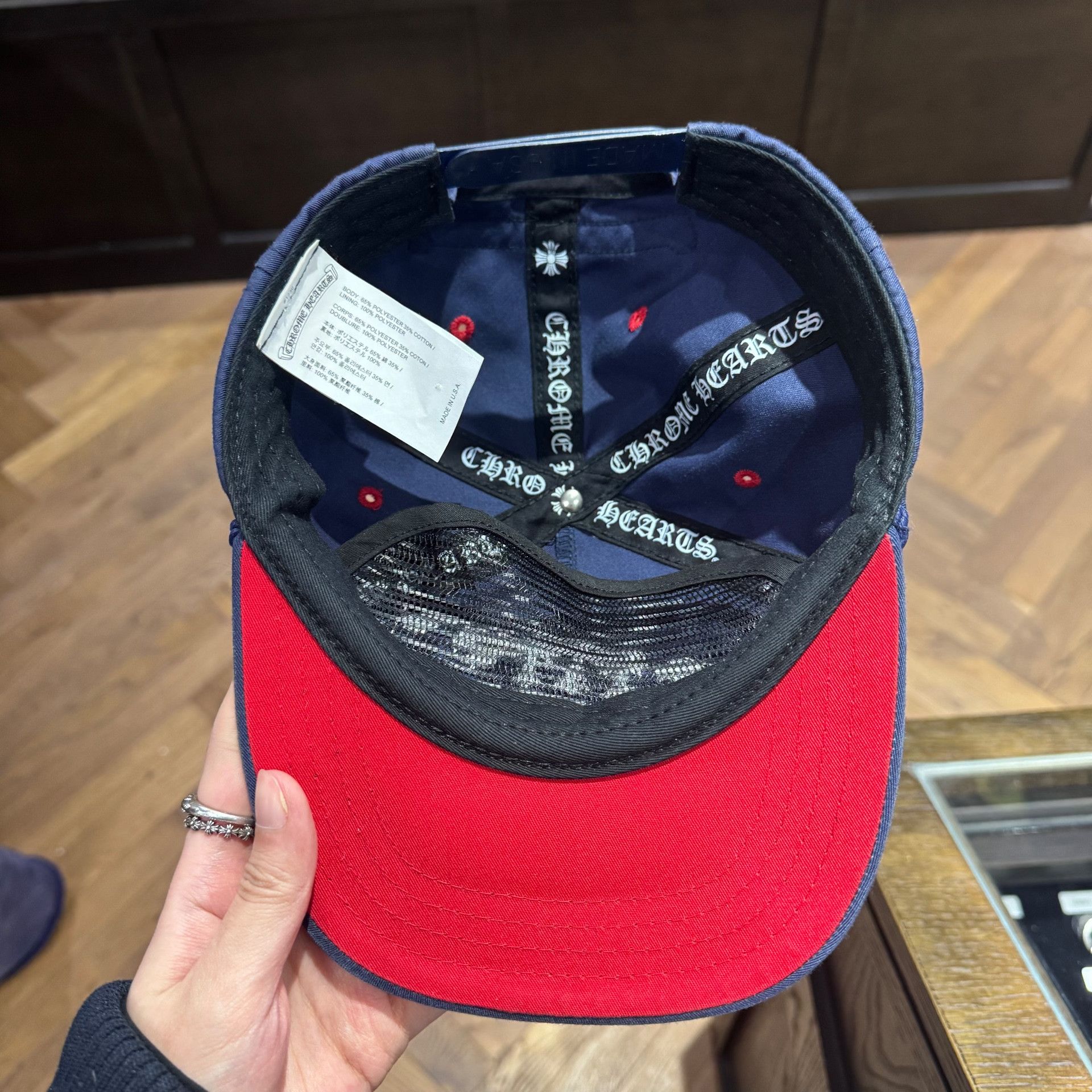 Chrome Hearts Chrome Hearts Embroidered Blue Hat M Men Size ONE SIZE - 2 Thumbnail