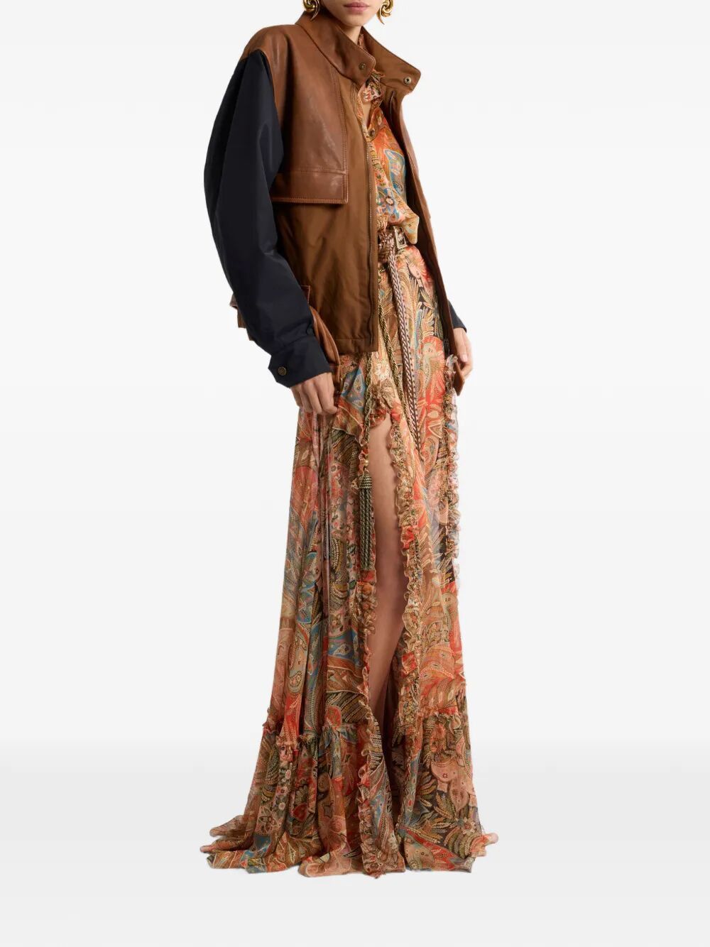 Etro SHIRT WITH FRILL ON THE COLLAR Size M / US 6-8 / IT 42-44 - 2 Thumbnail