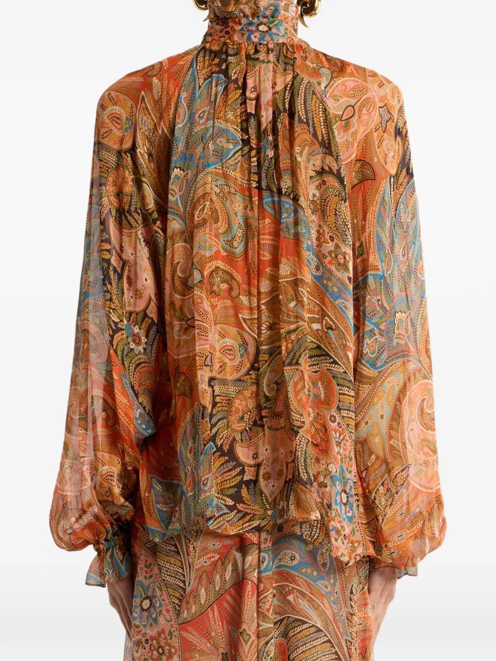 Etro SHIRT WITH FRILL ON THE COLLAR Size M / US 6-8 / IT 42-44 - 5 Thumbnail