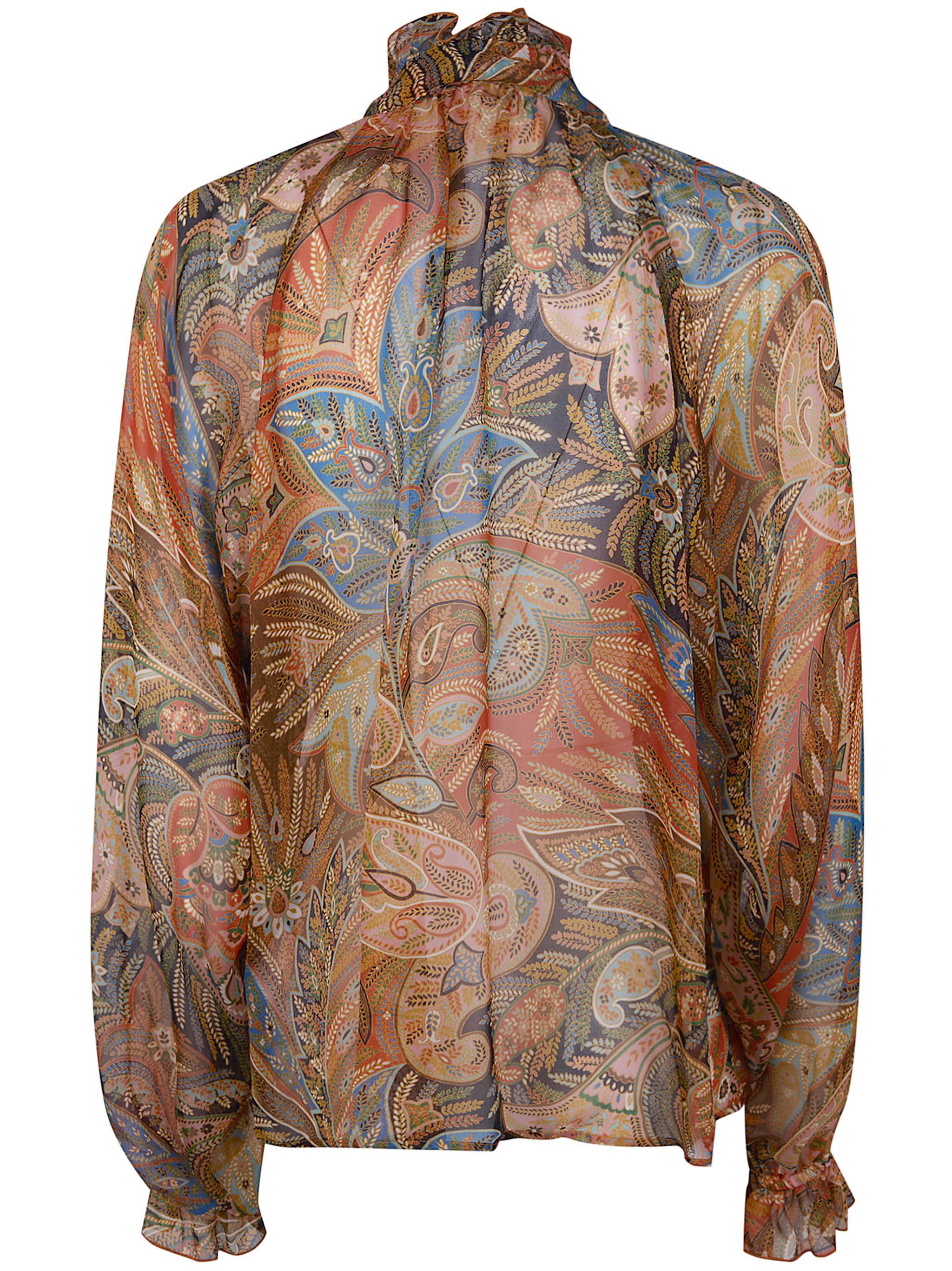 Etro SHIRT WITH FRILL ON THE COLLAR Size M / US 6-8 / IT 42-44 - 7 Thumbnail