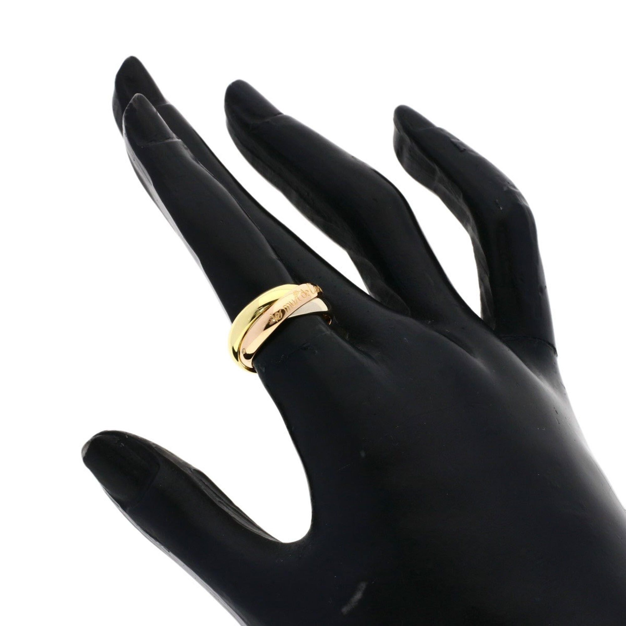 Cartier Cartier Trinity #48 Ring, 18K Yellow Gold/18KPG/18KWG, Women's Size ONE SIZE - 4 Thumbnail