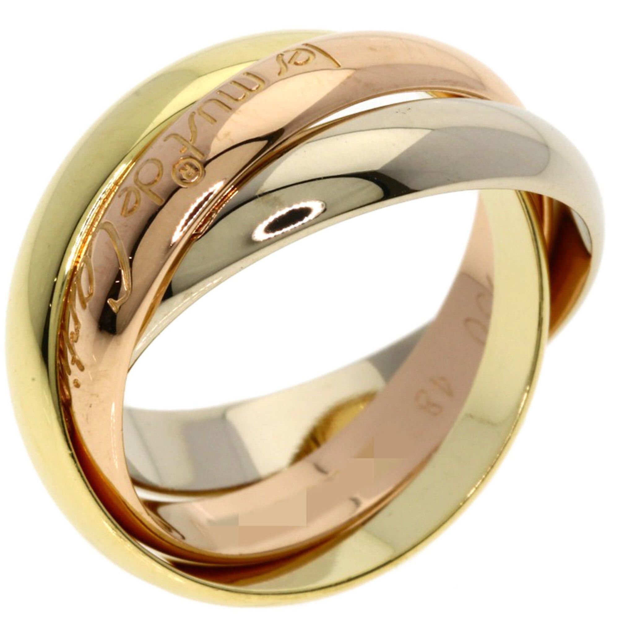 Cartier Cartier Trinity #48 Ring, 18K Yellow Gold/18KPG/18KWG, Women's Size ONE SIZE - 2 Thumbnail