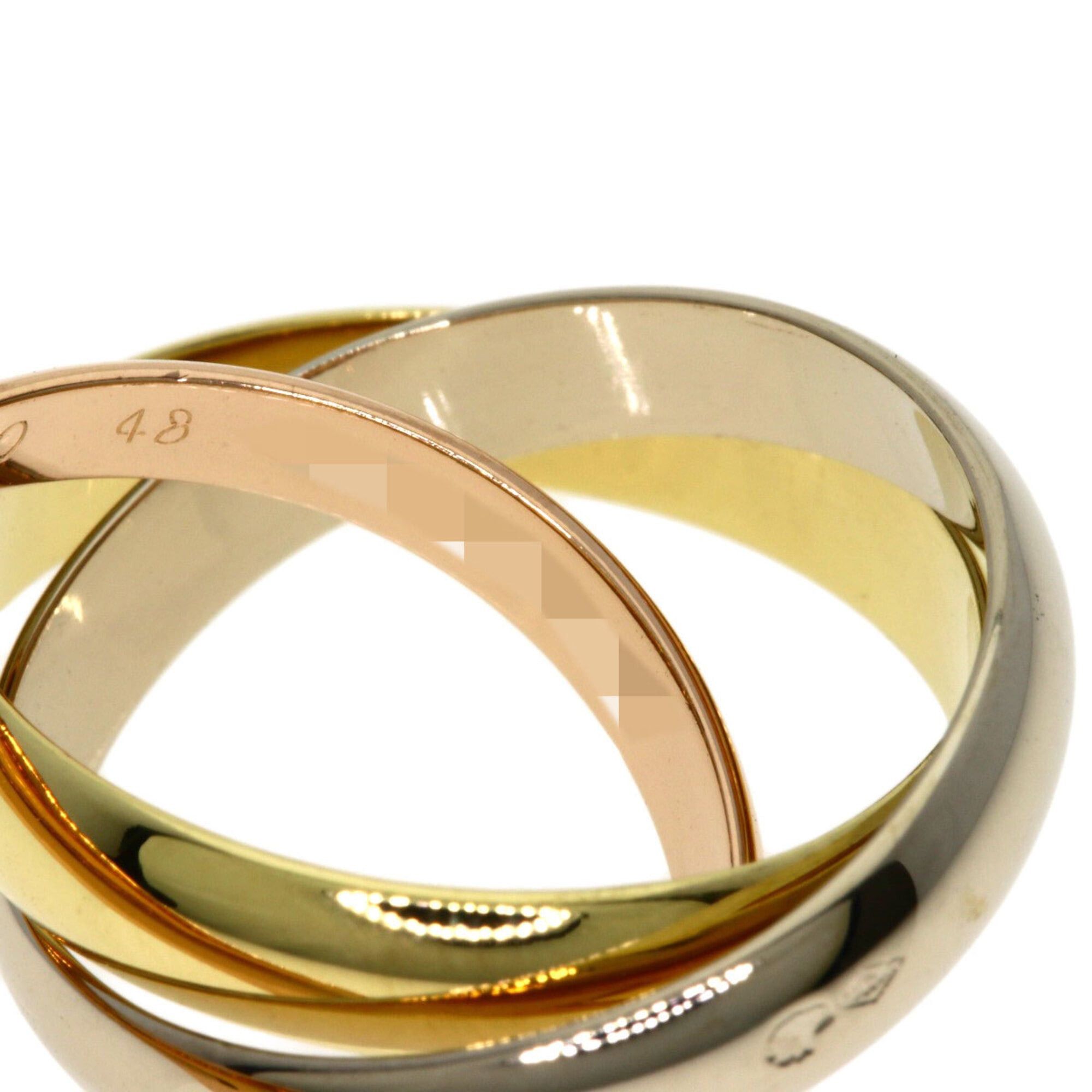 Cartier Cartier Trinity #48 Ring, 18K Yellow Gold/18KPG/18KWG, Women's Size ONE SIZE - 5 Thumbnail