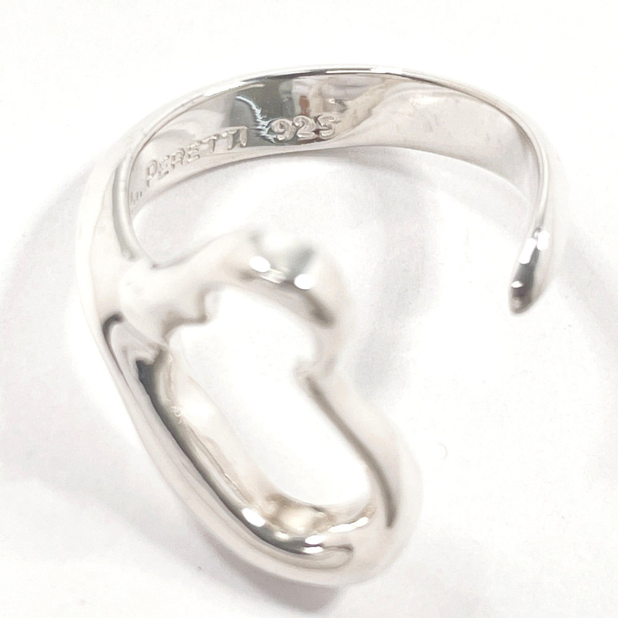 Tiffany & Co. TIFFANY&Co. Tiffany Open Heart Elsa Peretti Ring, Sterling Silver 925, Size 9, Silver, Women's Size ONE SIZE - 4 Thumbnail