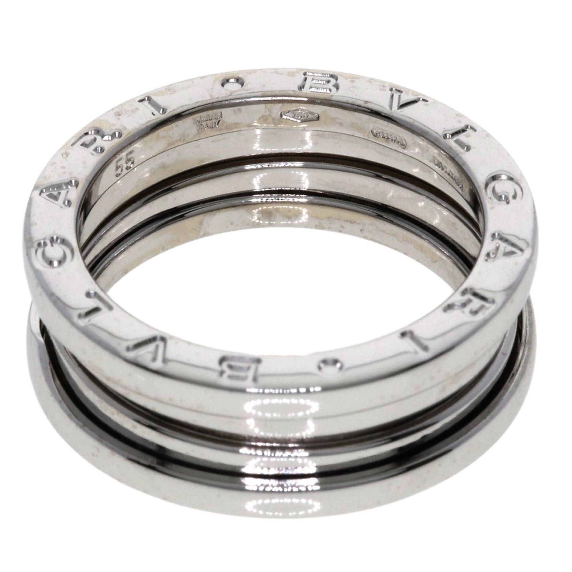 Bvlgari BVLGARI B-zero1 2-band ring #55, 18K white gold, women's. Size ONE SIZE - 4 Thumbnail