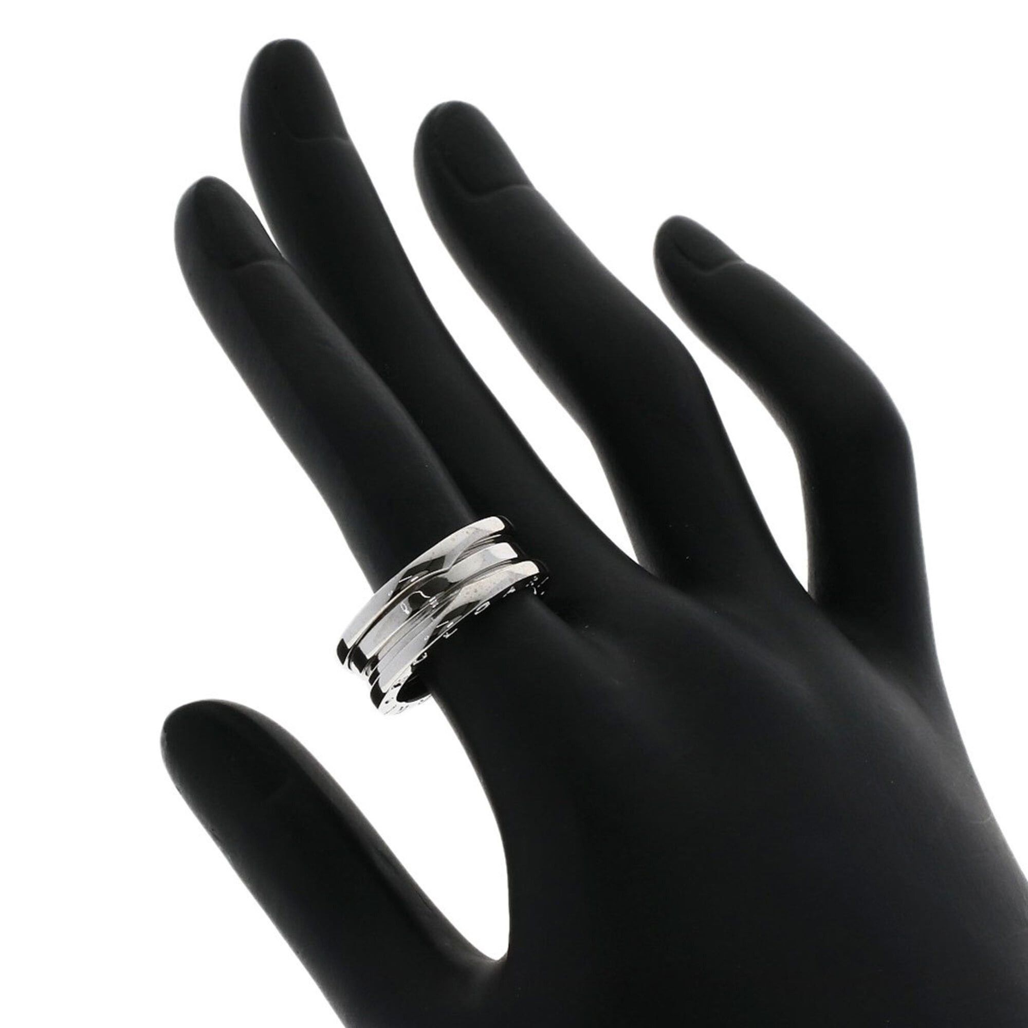Bvlgari BVLGARI B-zero1 2-band ring #55, 18K white gold, women's. Size ONE SIZE - 5 Thumbnail