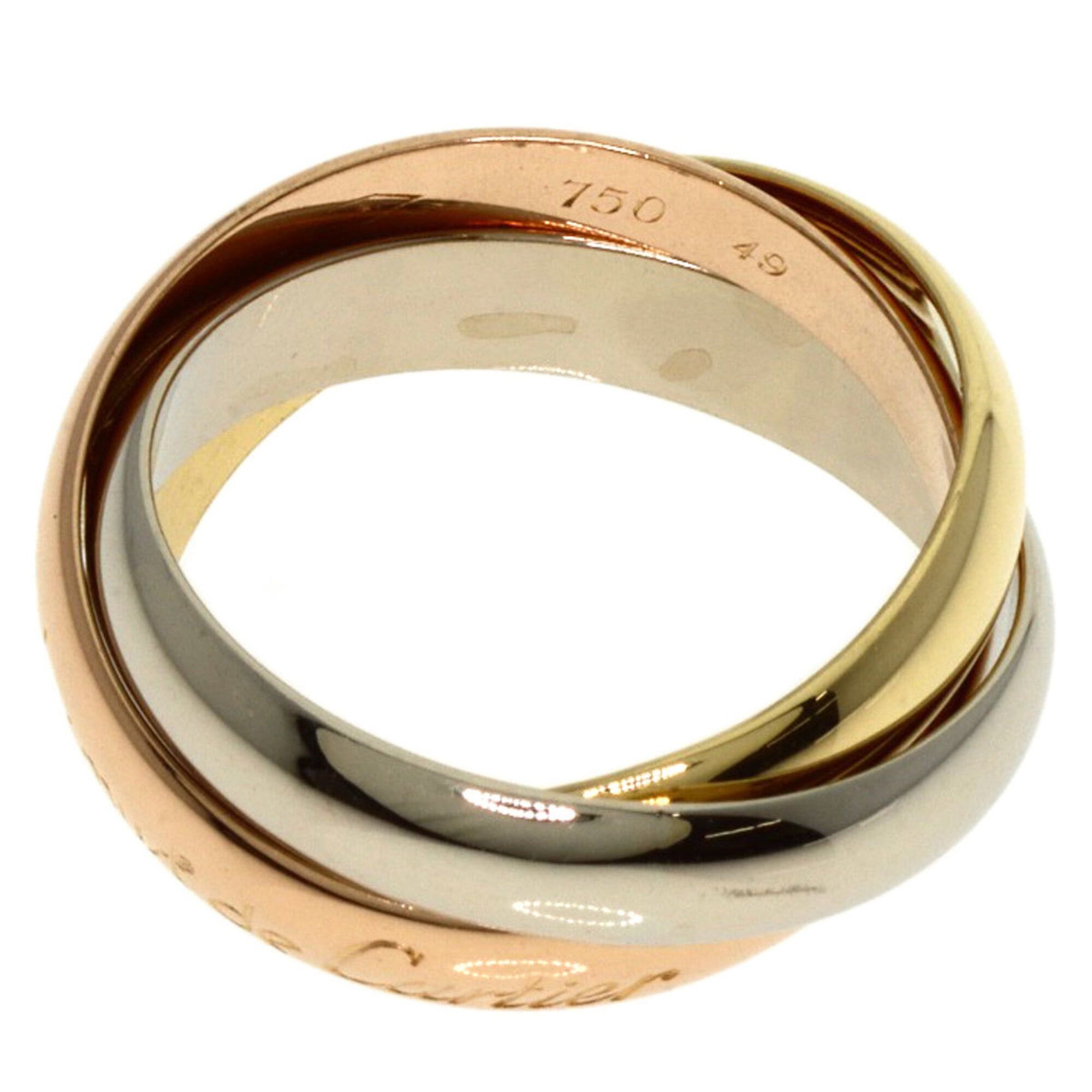 Cartier Cartier Trinity #49 Ring, 18K Yellow Gold/18K White Pink Gold, Women's, CARTIER Size ONE SIZE - 3 Thumbnail
