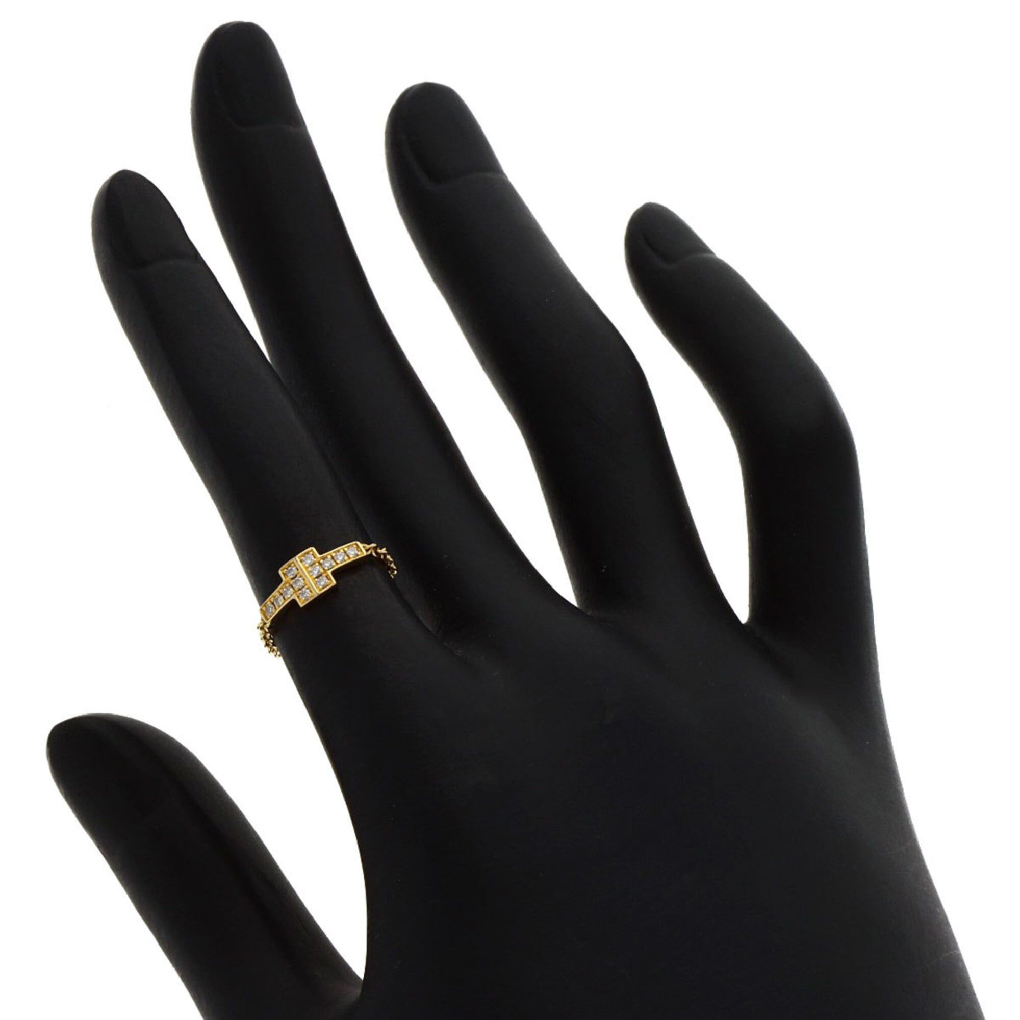 Tiffany & Co. Tiffany & Co. T TWO Chain Diamond Ring, 18K Yellow Gold, Women's. Size ONE SIZE - 5 Thumbnail