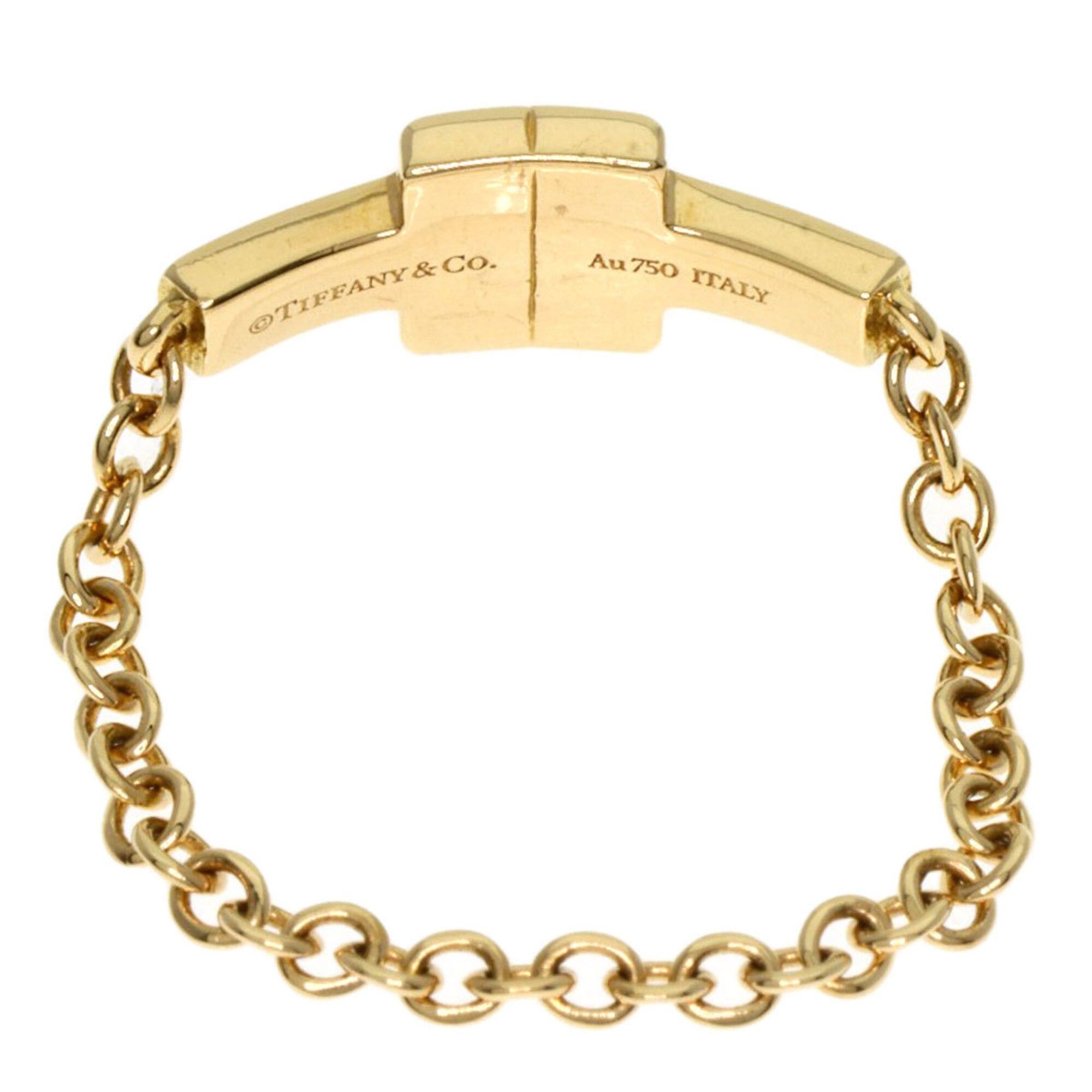 Tiffany & Co. Tiffany & Co. T TWO Chain Diamond Ring, 18K Yellow Gold, Women's. Size ONE SIZE - 4 Thumbnail